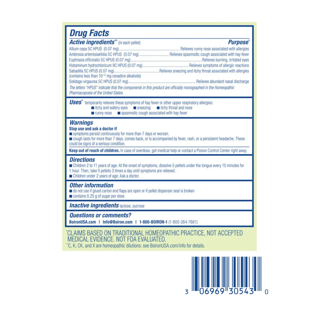 Allergy Calm Kids Meltaway Pellets | Boiron