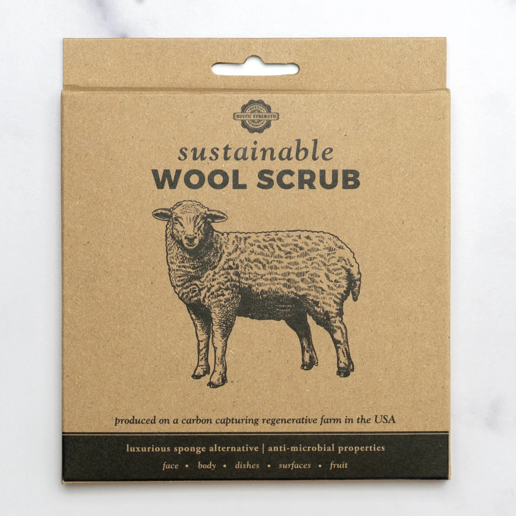 Sustainable Wool Scrub | Rustic Strength