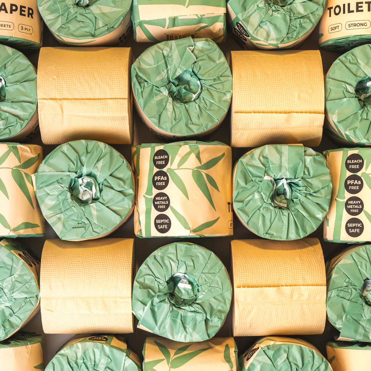 Unbleached Bamboo Toilet Paper | Panda Eco
