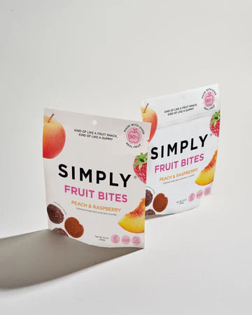 Peach Raspberry Fruit Bites | Simply