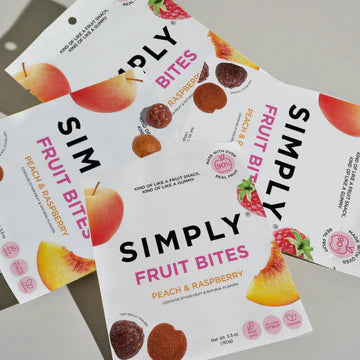 Peach Raspberry Fruit Bites | Simply
