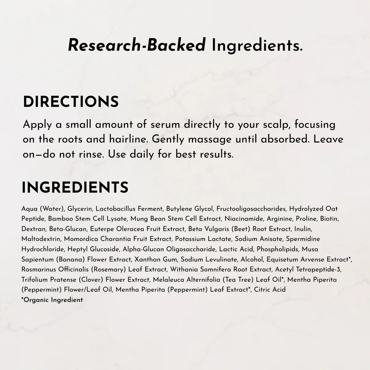 Scalp Serum | Just Ingredients