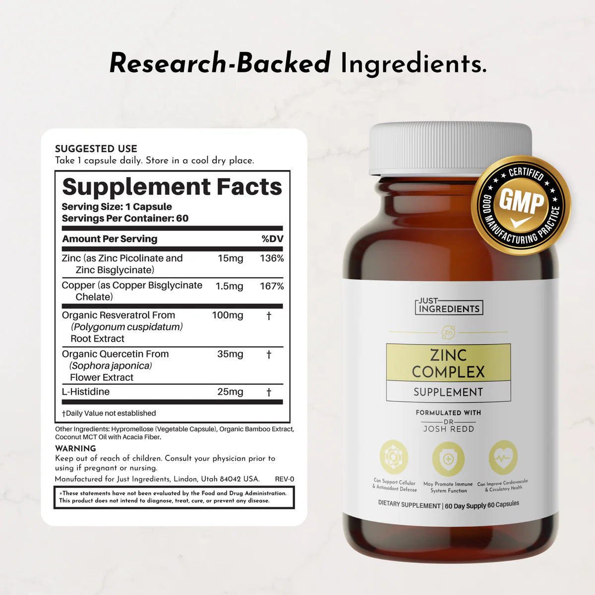 Zinc Complex | Just Ingredients