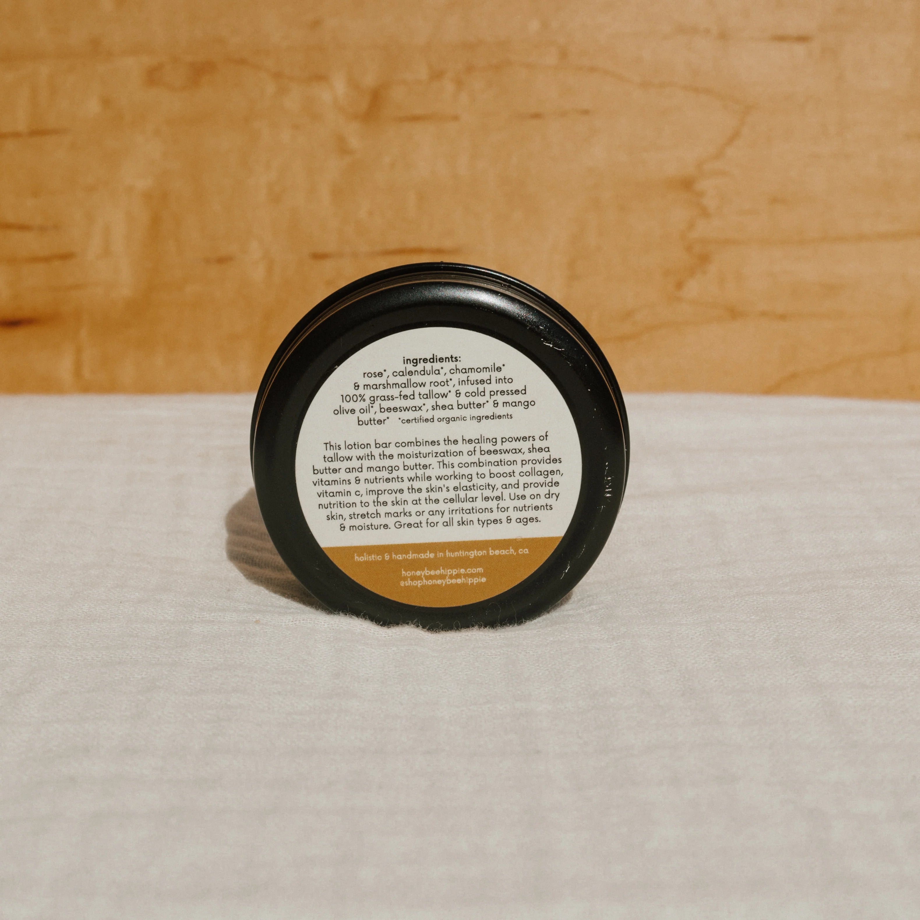 Tallow Lotion Bar | Honeybee Hippie