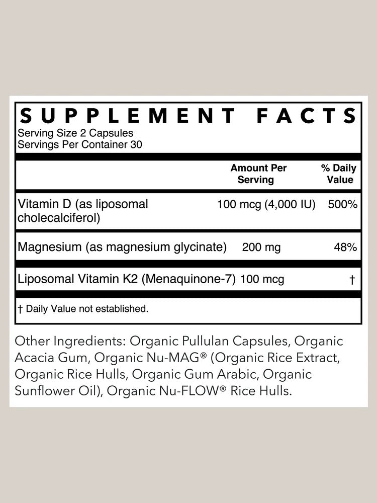 Lipsomal Vitamin D3 + K2 | Rowe Casa