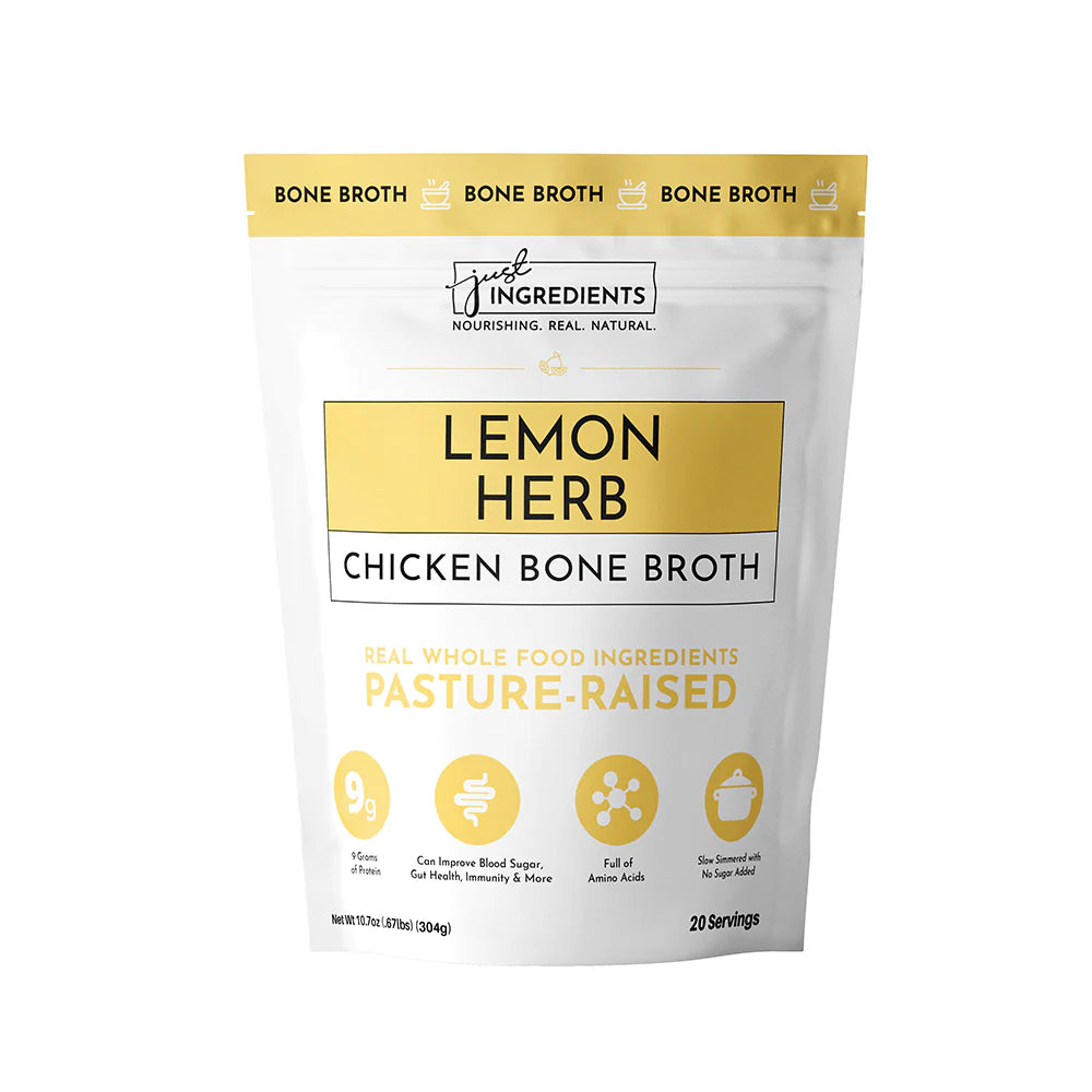 Lemon Herb Chicken Bone Broth | Just Ingredients