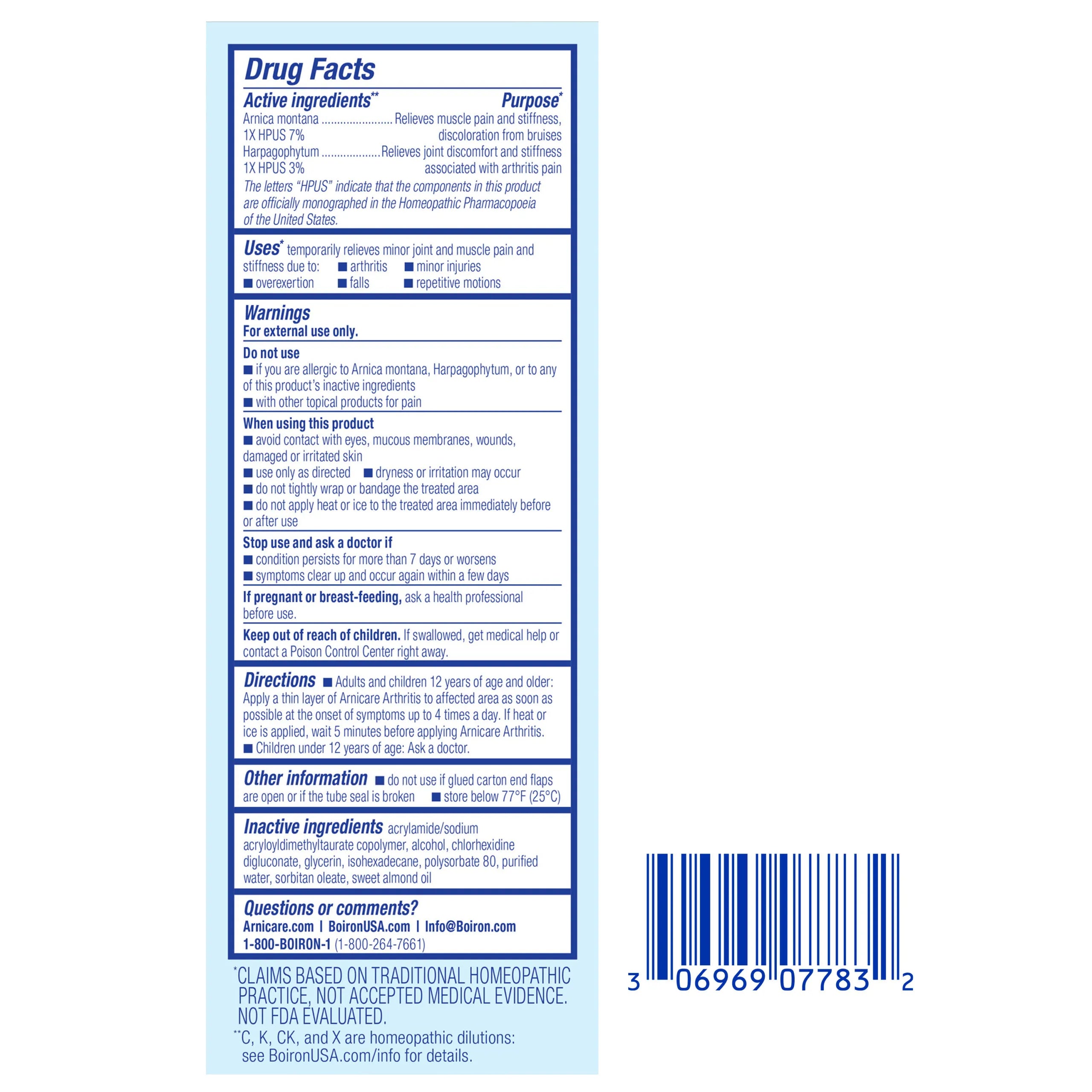 Arnicare Arthritis Cream Pump | Boiron