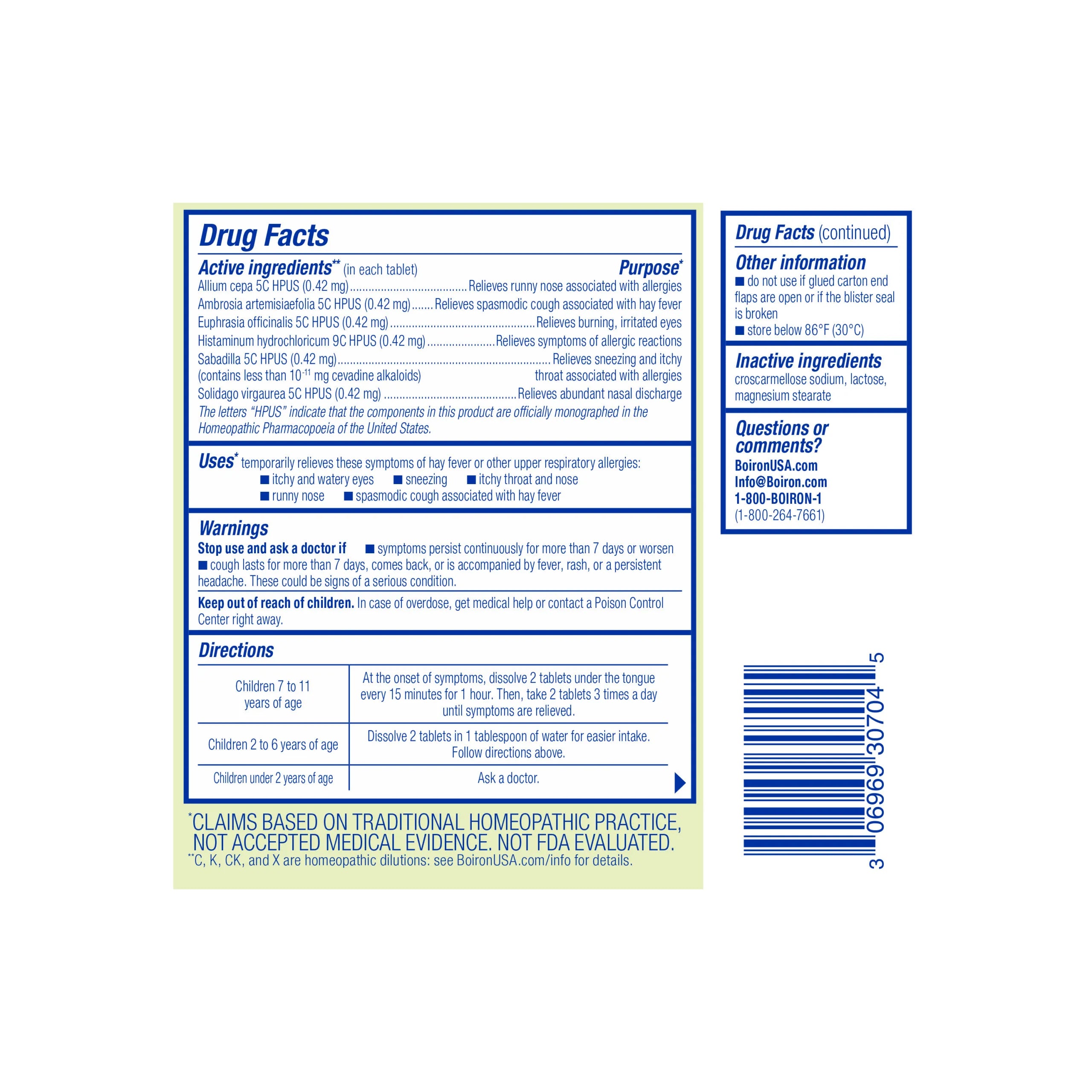 AllergyCalm Kids Tablets | Boiron