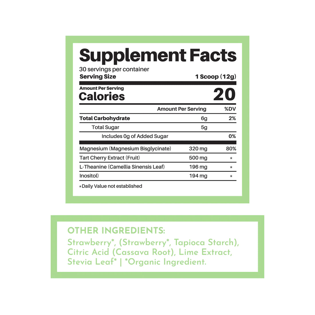 Nighttime Relax | Just Ingredients