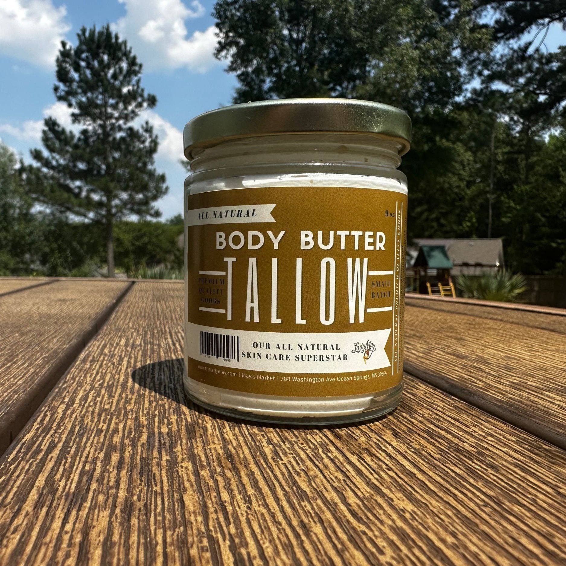 Unscented Tallow Body Butter | Lady May Tallow