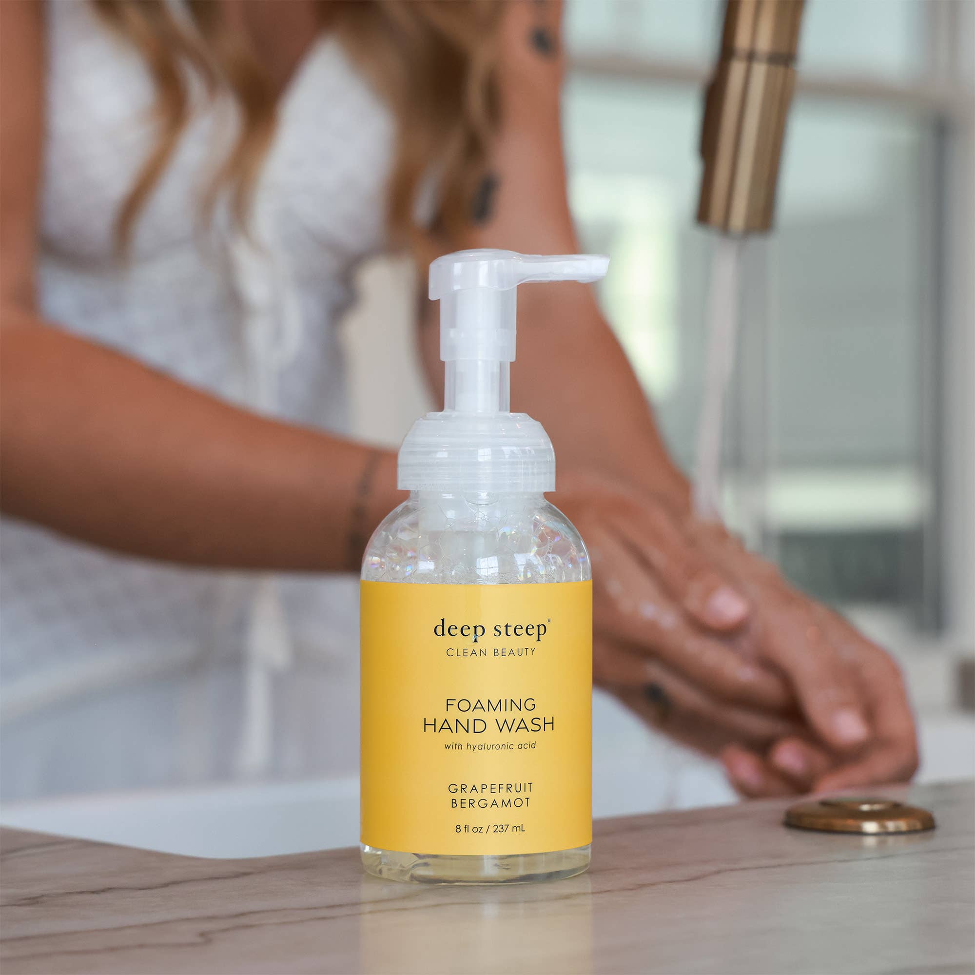 Foaming Hand Wash - Grapefruit Bergamot - 8oz | Deep Steep Clean Beauty