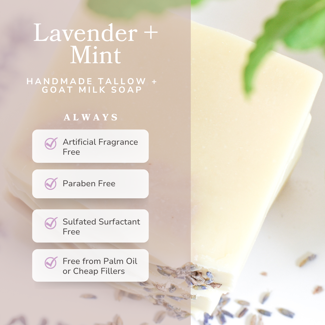 Lavender + Mint Soap | Pretty Farm Girl