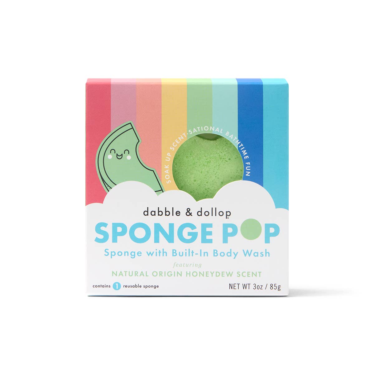 Sponge with Built-In Body Wash - Honeydew | Dabble & Dollup