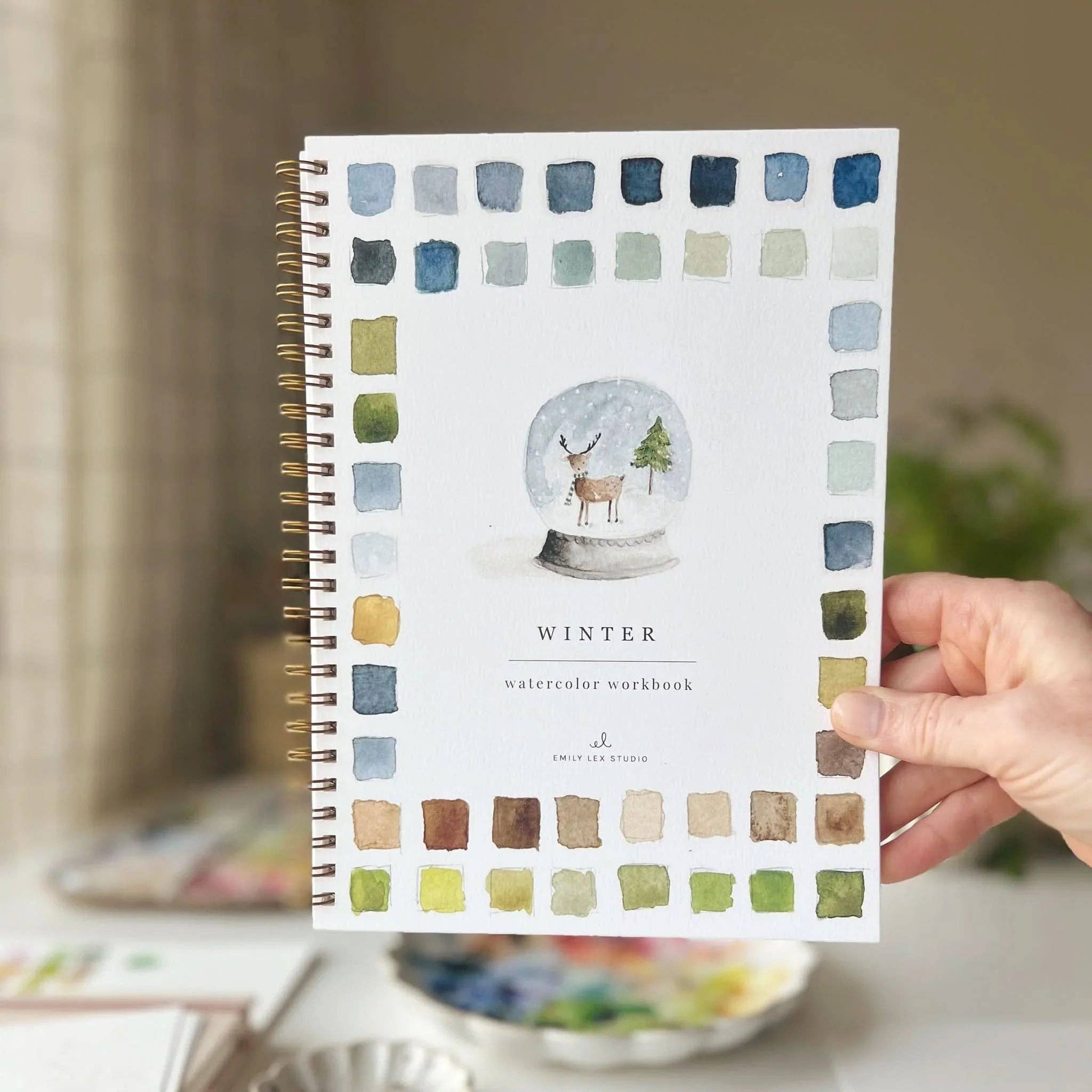 Winter watercolor workbook | Emily Lex Studio