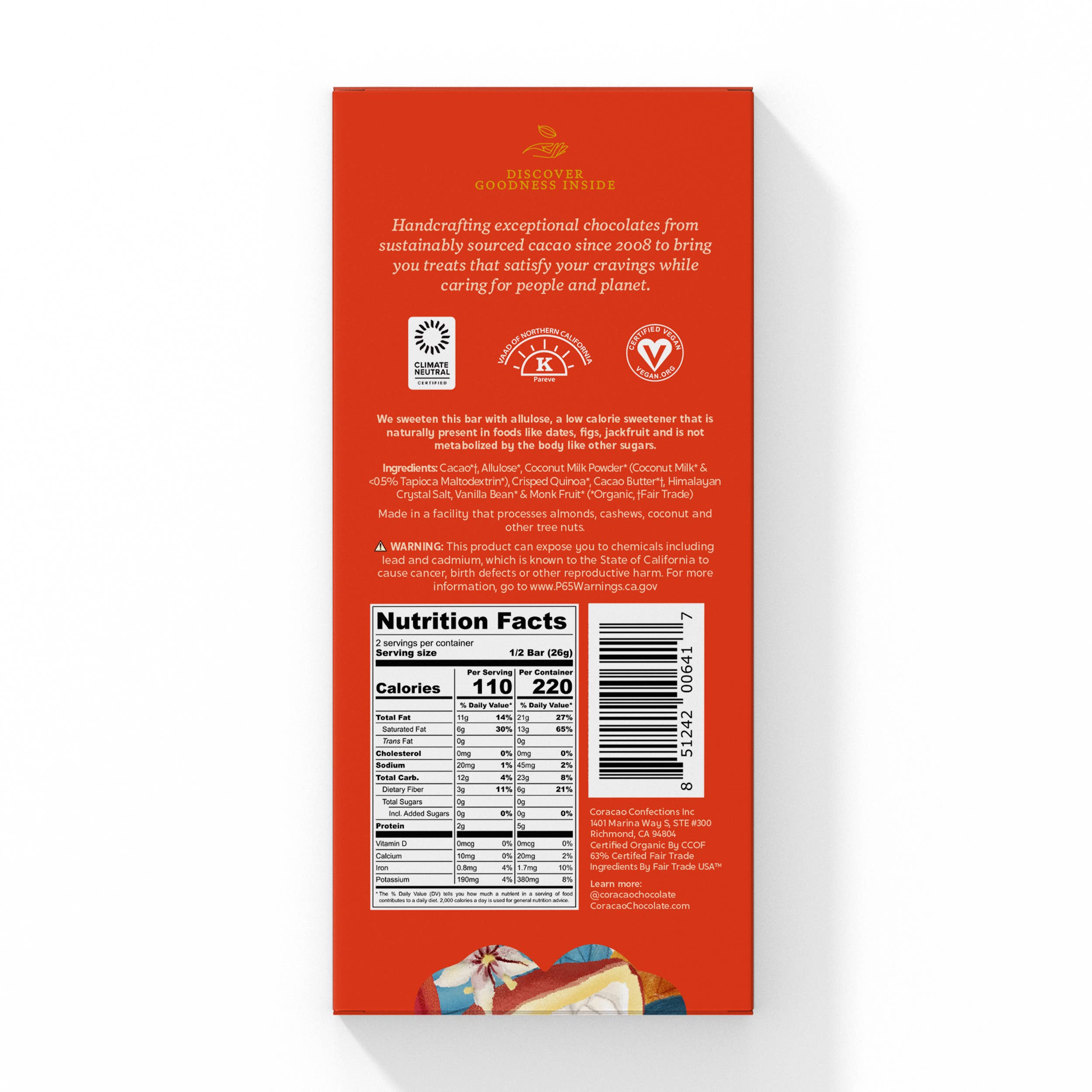 Quinoa Crunch Milk Chocolate | Coracao