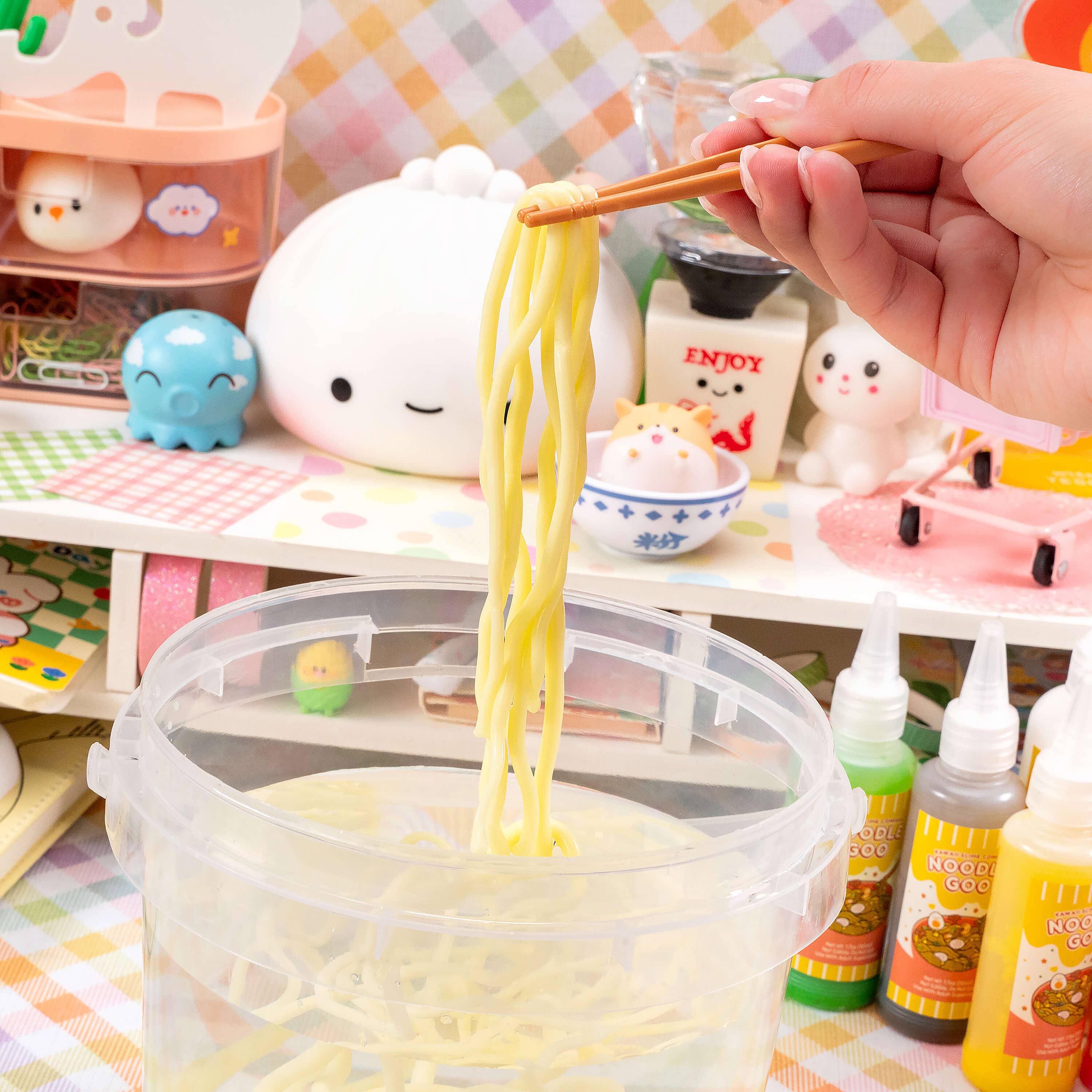 Instant Ramen Noodles Slime Science Kit | Kawaii Slime