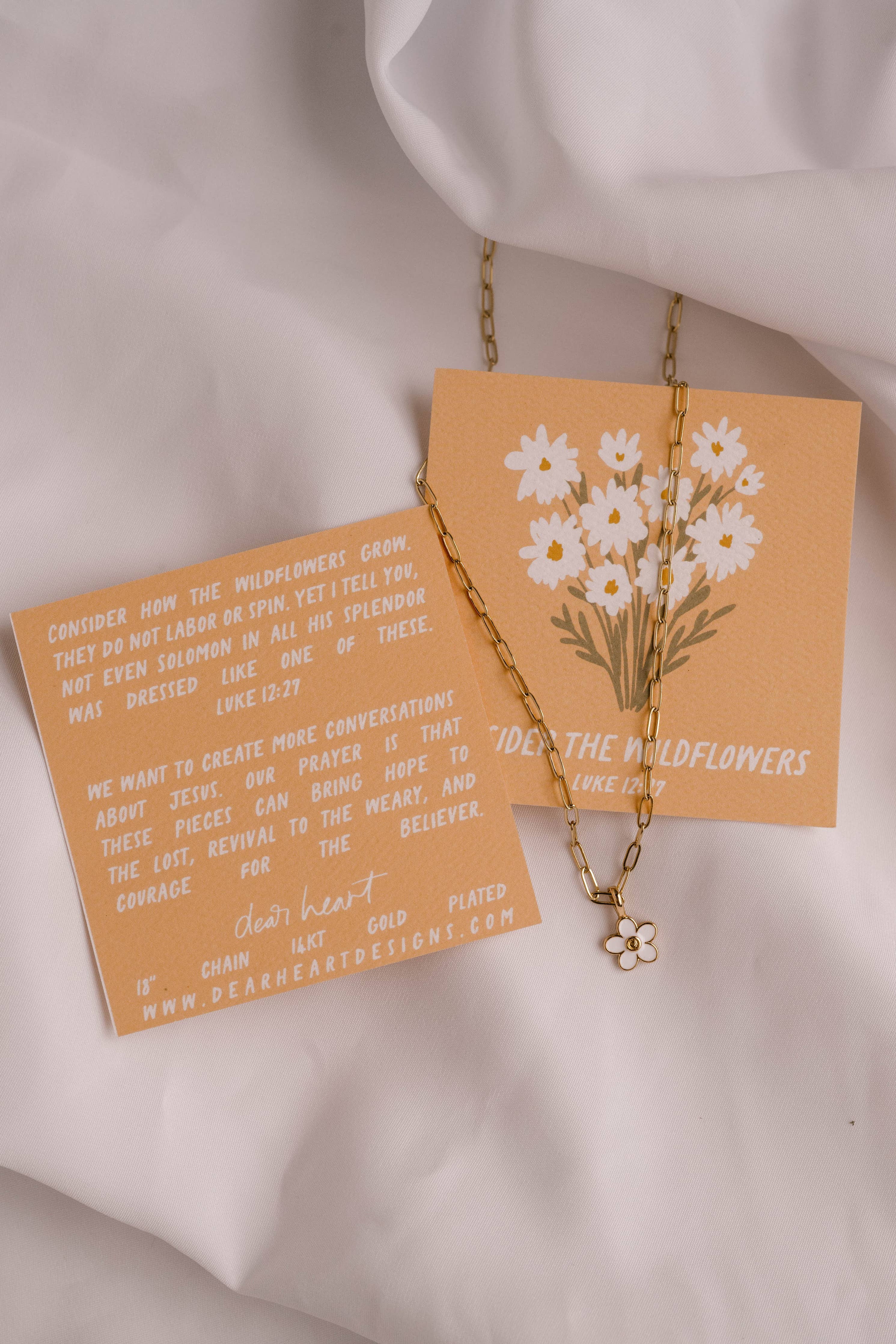 Consider The Wildflowers Charm Necklace I Dear Heart