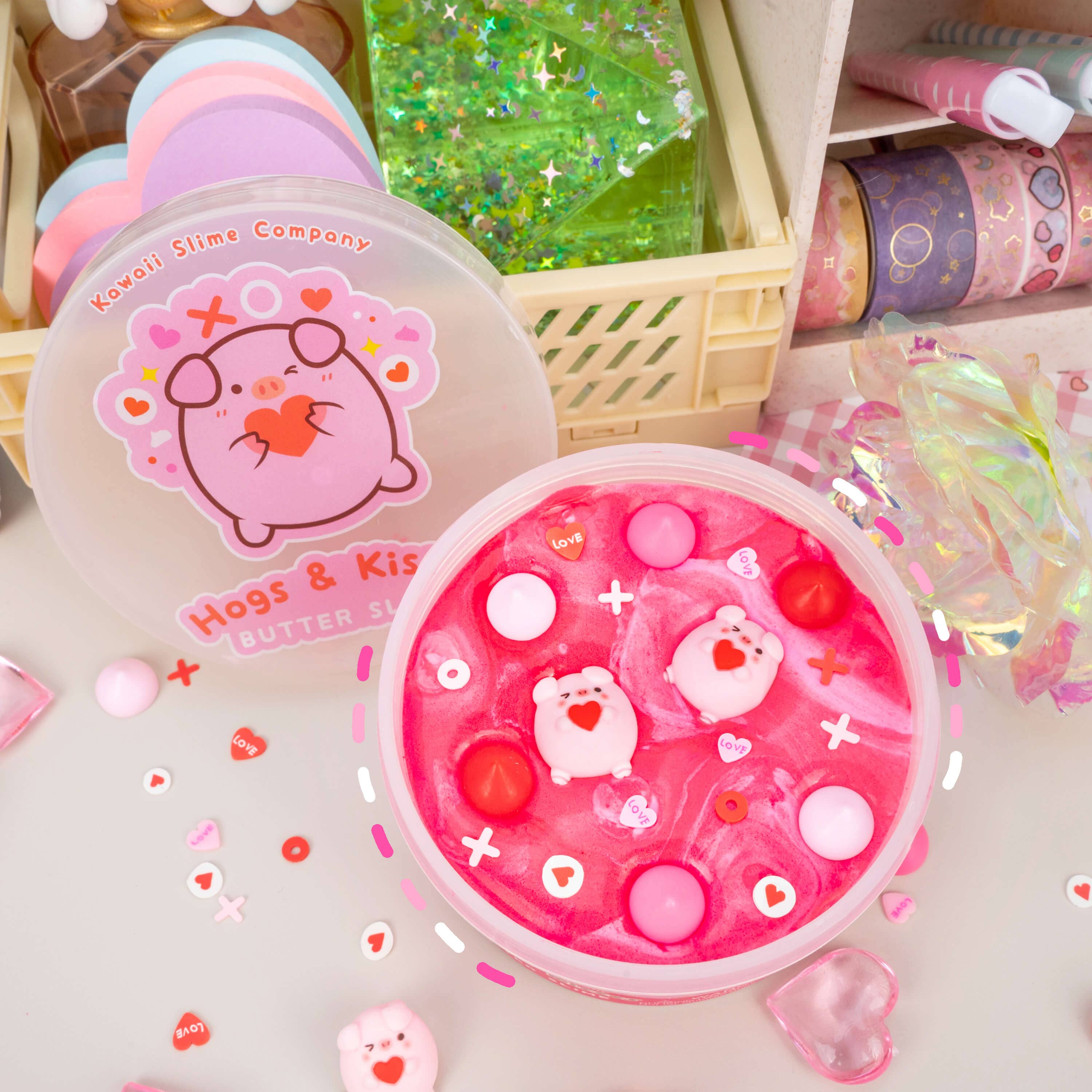 Hogs & Kisses Butter Signature Dome™ Slime | Kawaii Slime