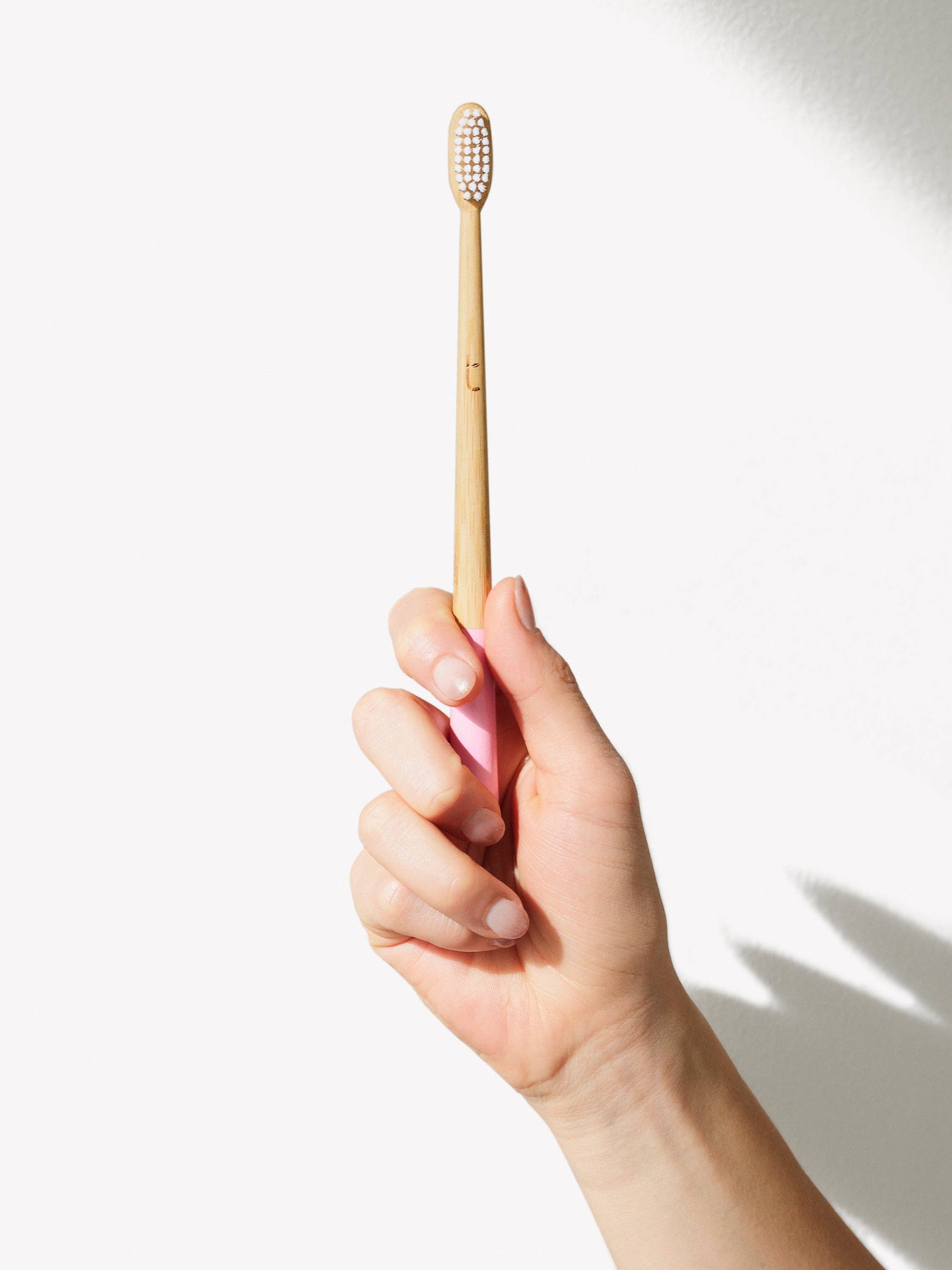 Petal Pink Truthbrush with Medium Castor Oil Bristles | Toothbrush LLC
