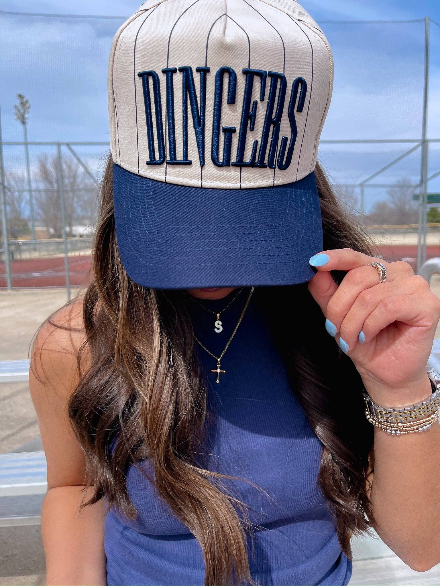 Dingers - Stripe Vintage Trucker Hat | Kenzkustomz