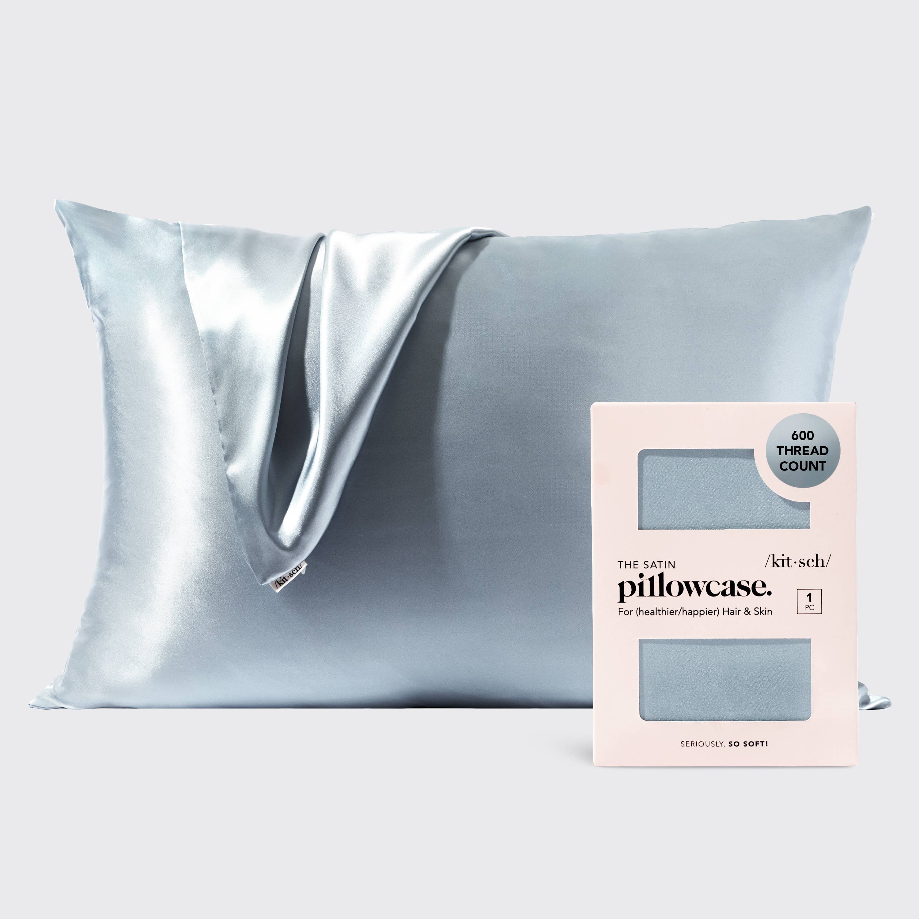 Satin Pillowcase Standard - Haze Blue | KITSCH