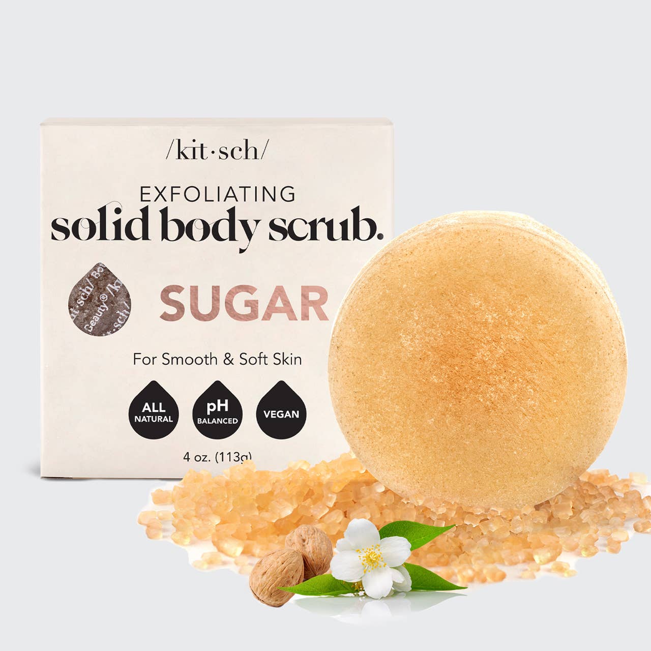 Sugar Exfoliating Body Scrub Bar | Kitsch