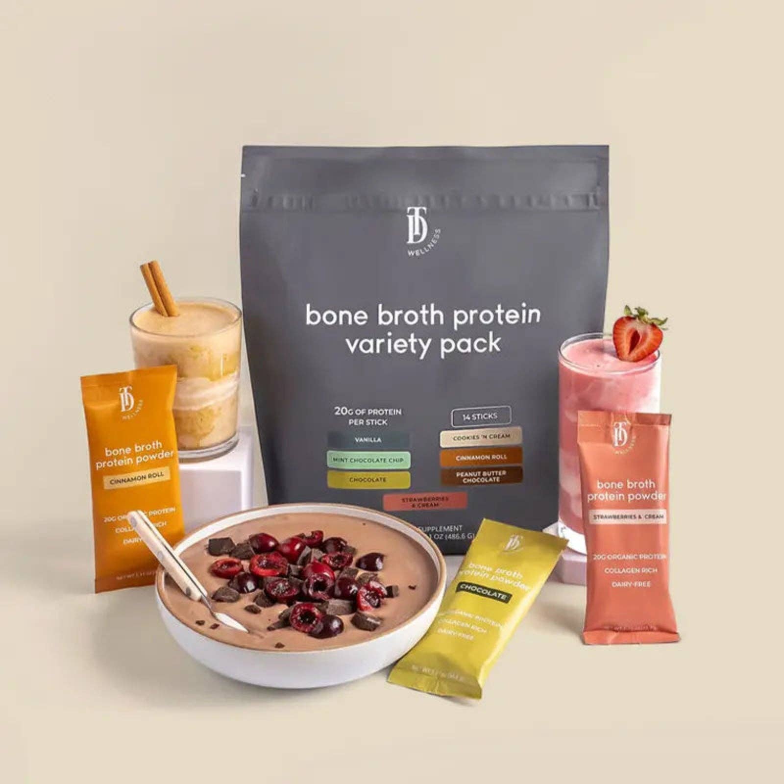 Bone Broth Protein Variety Pack | Taylor Duke Wellness