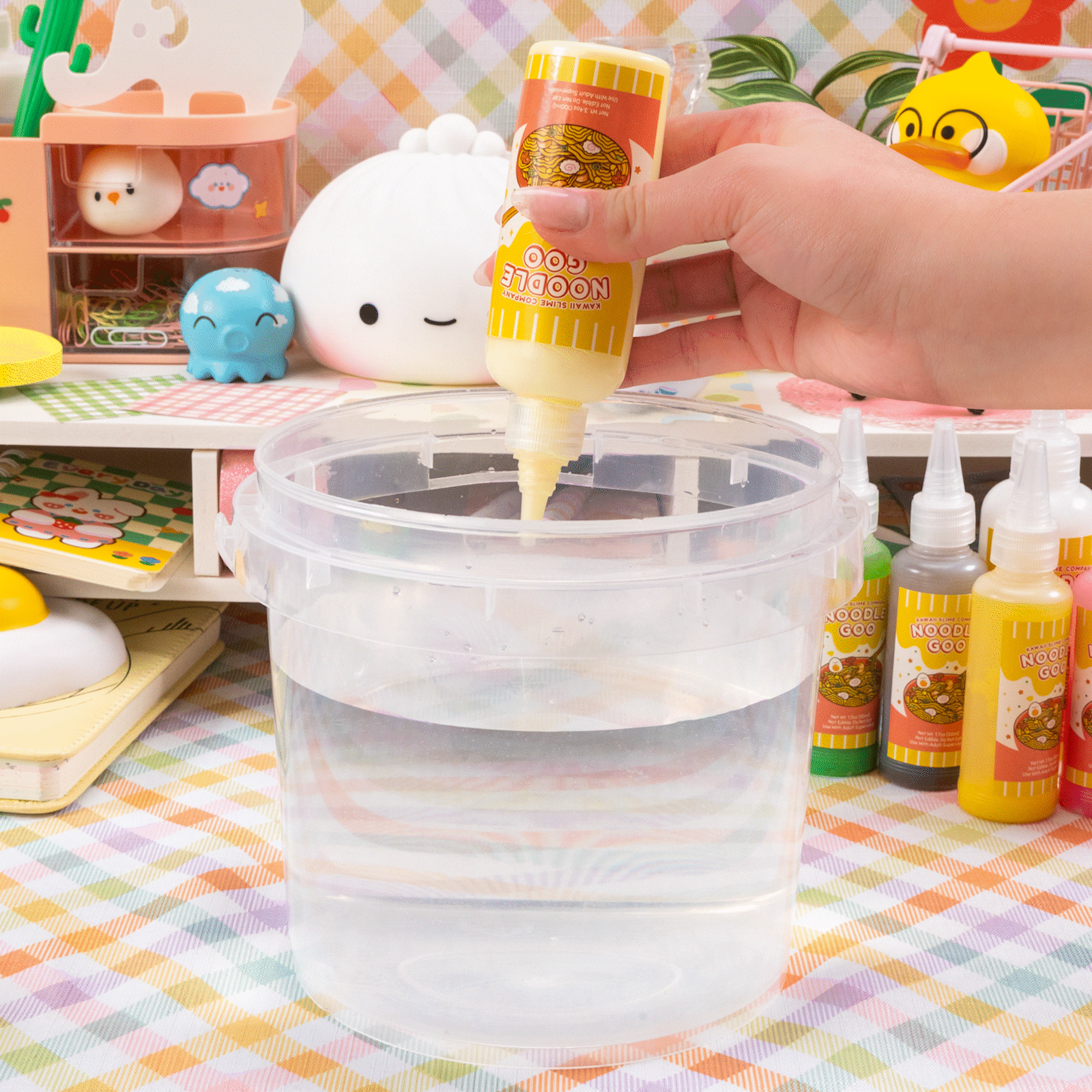 Instant Ramen Noodles Slime Science Kit | Kawaii Slime
