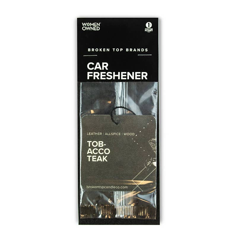 Car Fresheners Tobacco Teak | Broken Top Goods