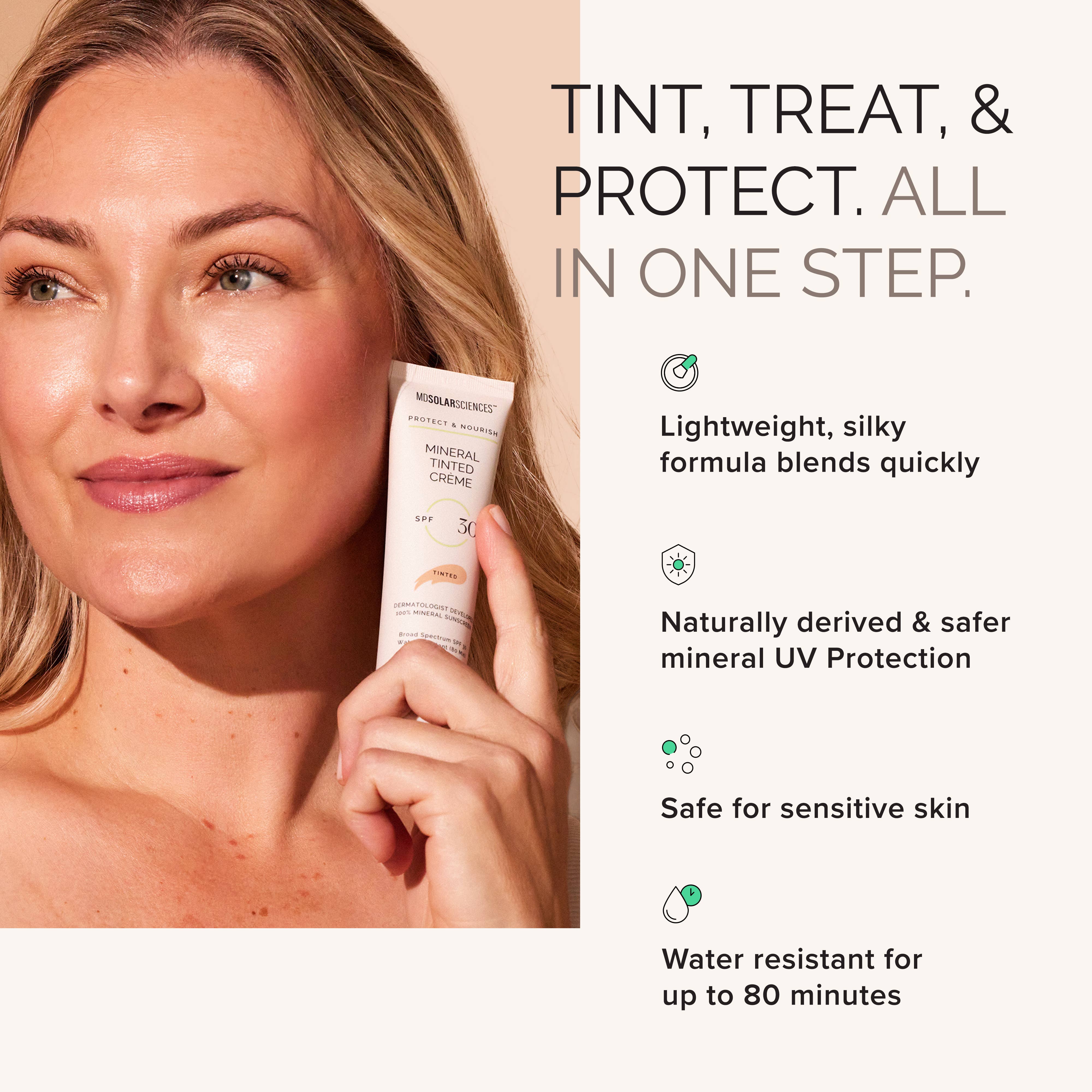Mineral Tinted Crème SPF 30 Tinted Mineral Sunscreen | MDSolarSciences