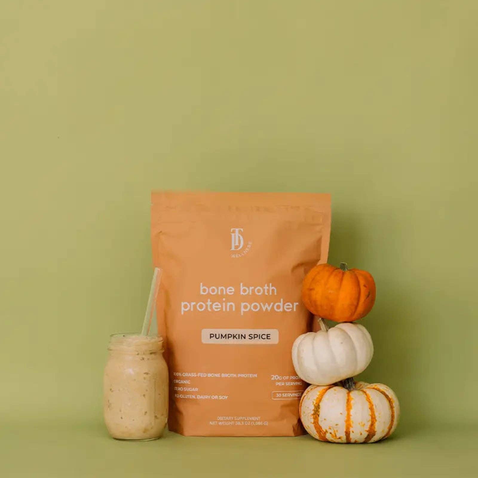 Pumpkin Spice Bone Broth Protein | Taylor Dukes Wellness