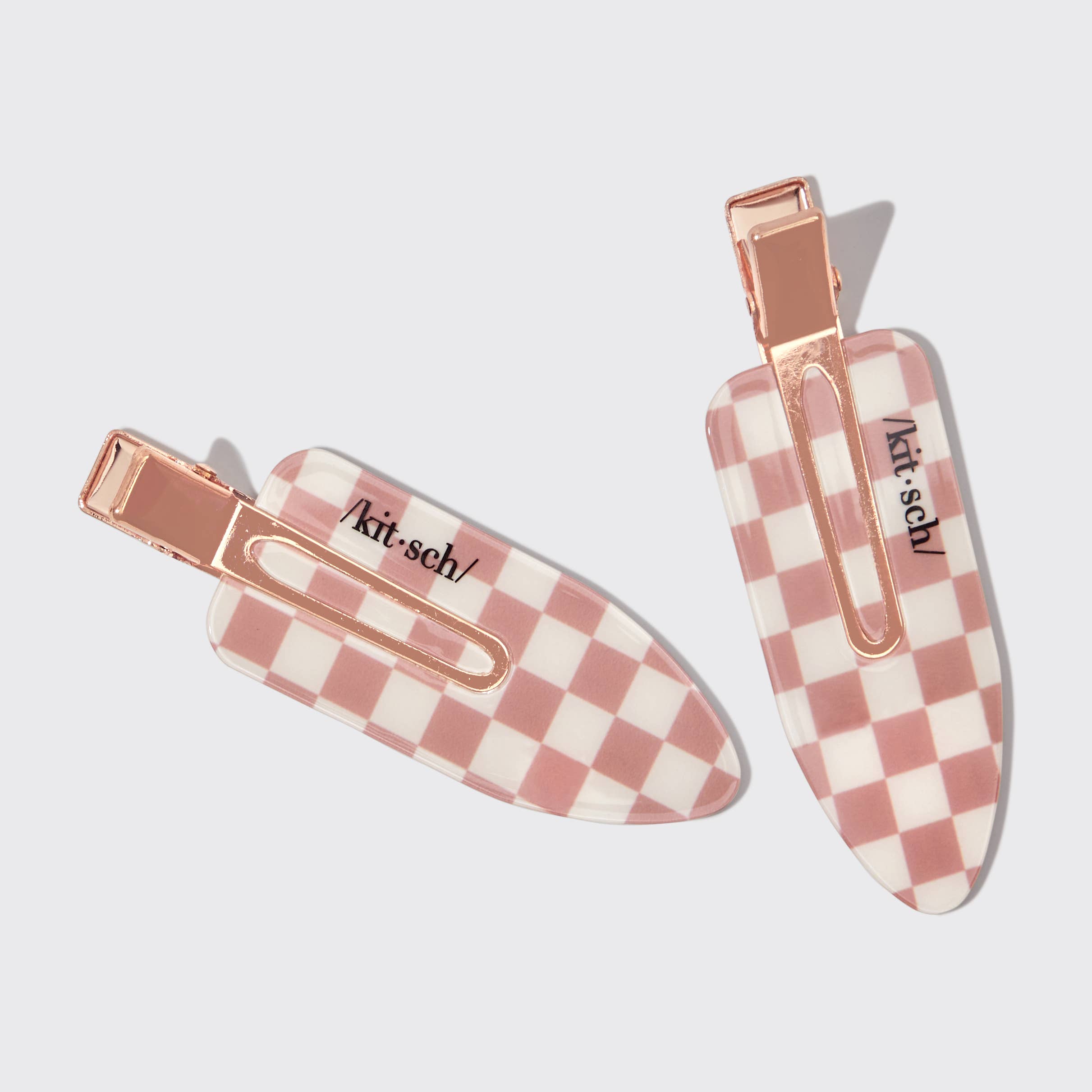Recycled Plastic XL Creaseless Clips 2pc Set -Terracotta | KITSCH