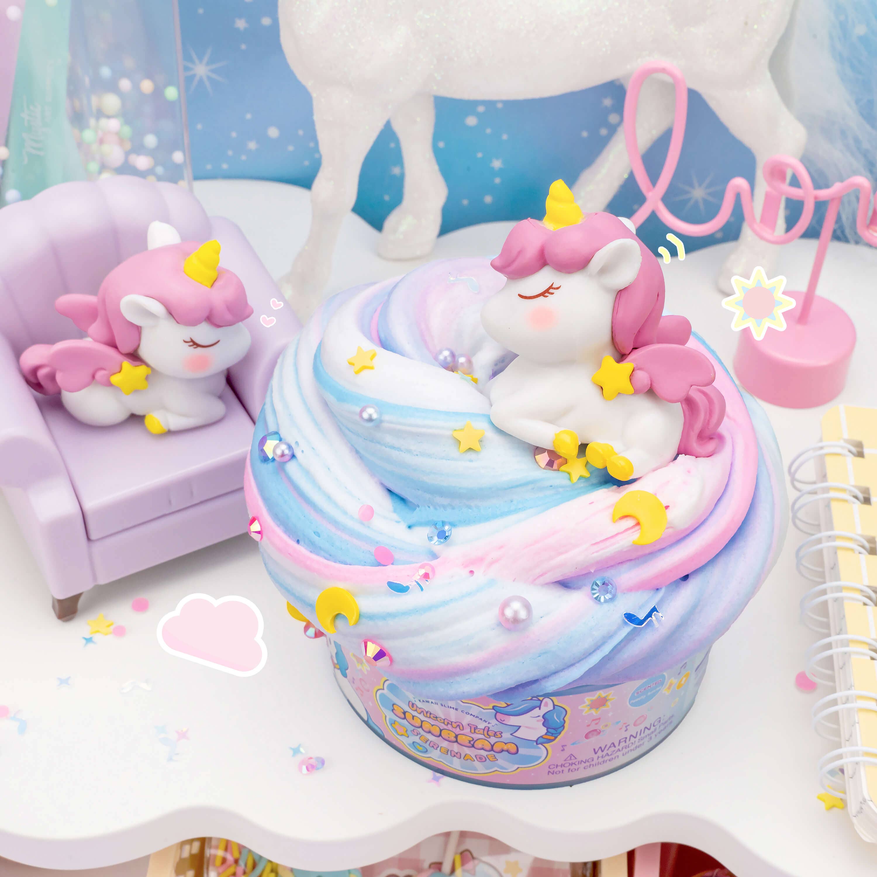 Unicorn Tales Sunbeam Serenade Butter Signature Dome™ Slime | Kawaii Slime