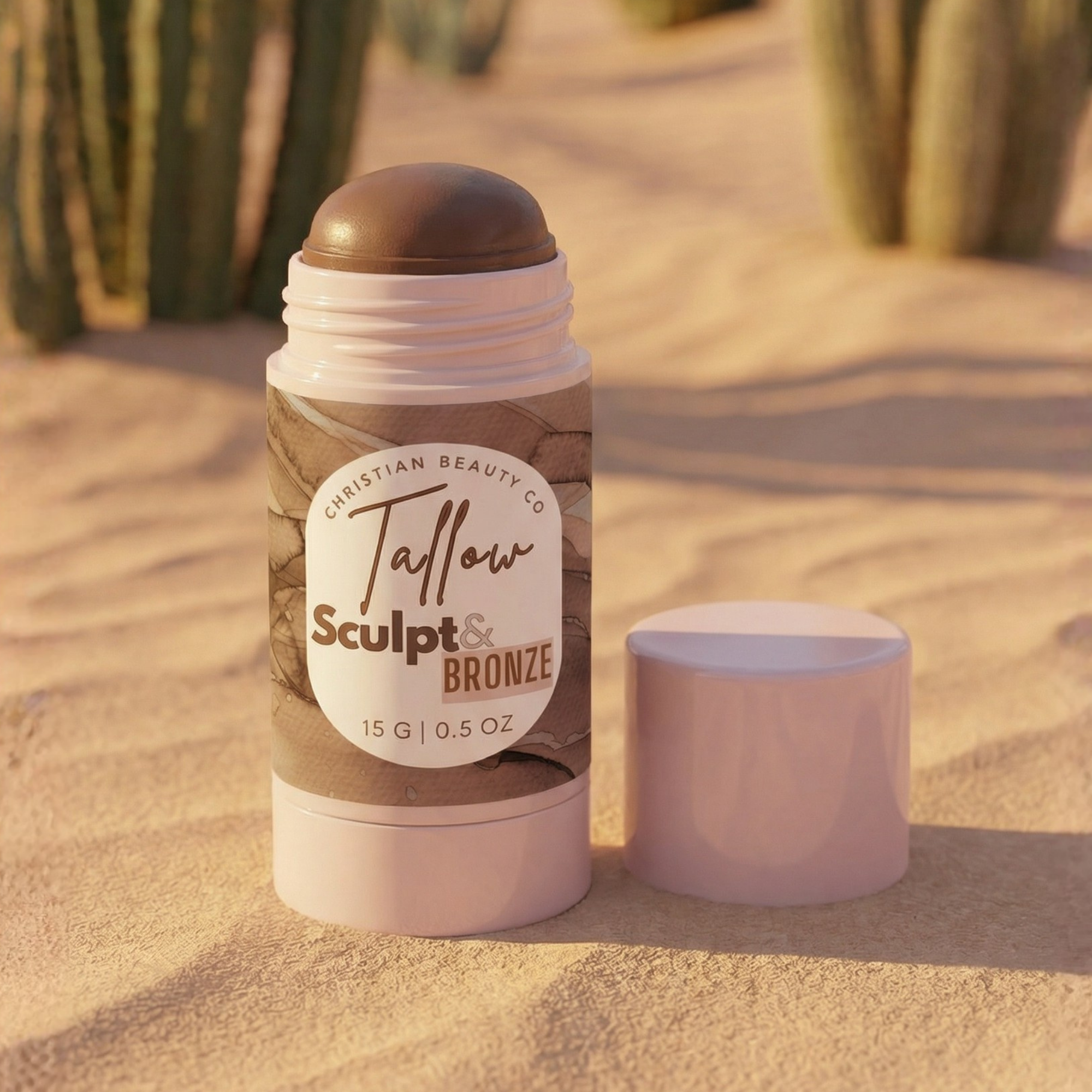 Tallow Sculpt & Bronze Stick | Christian Beauty Co