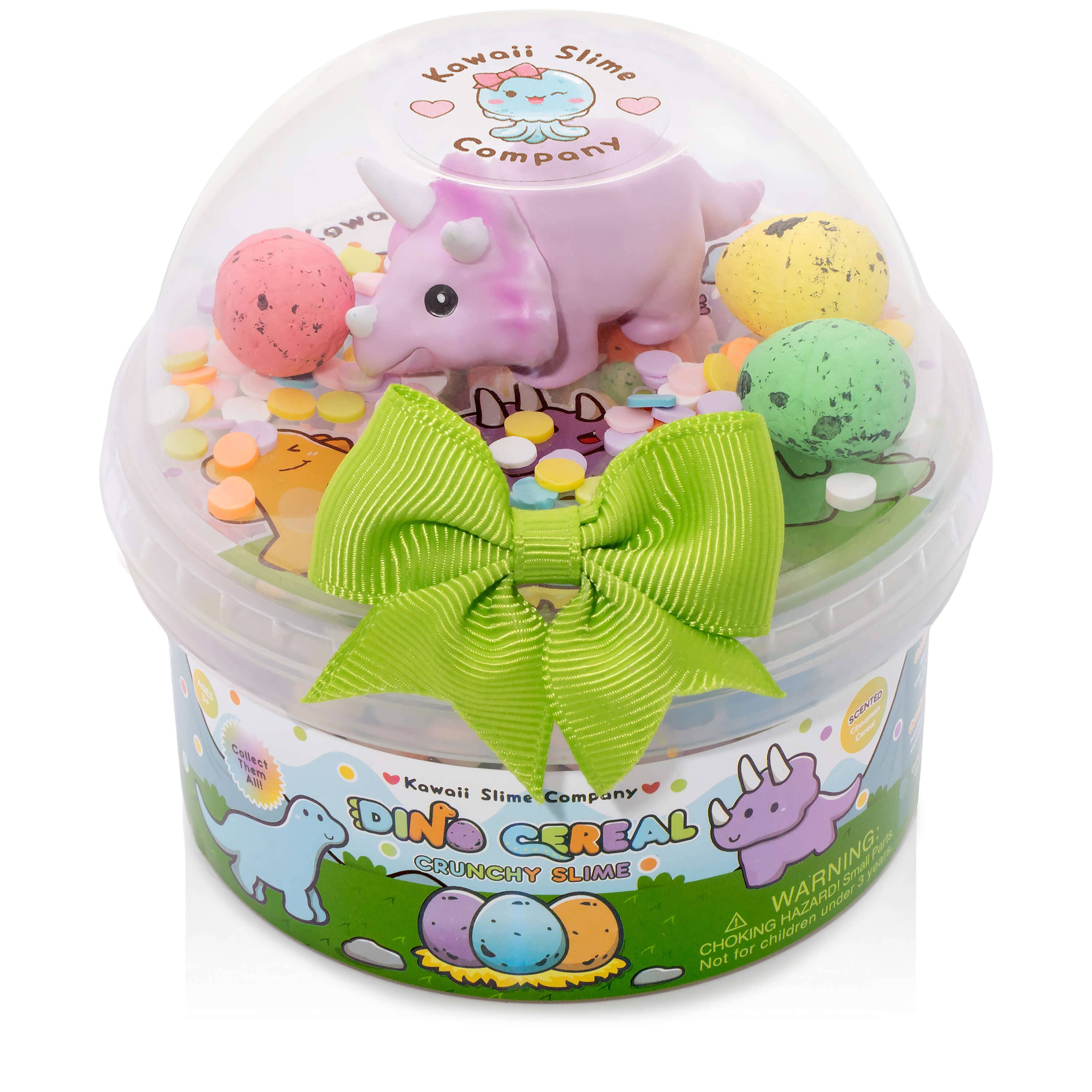 Dino Cereal Crunchy Signature Dome™ Slime | Kawaii Slime