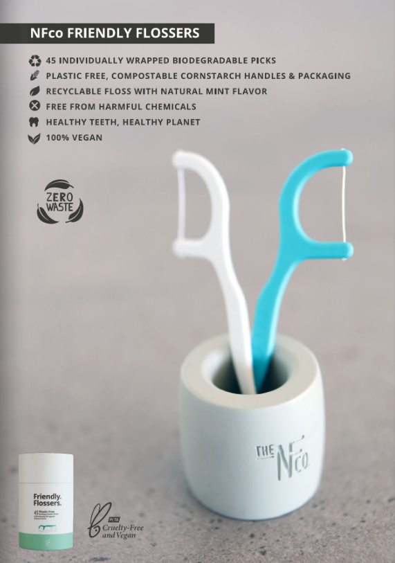 NFco Biodegradable Floss Picks 45 Pack | Jack N' Jill Kids