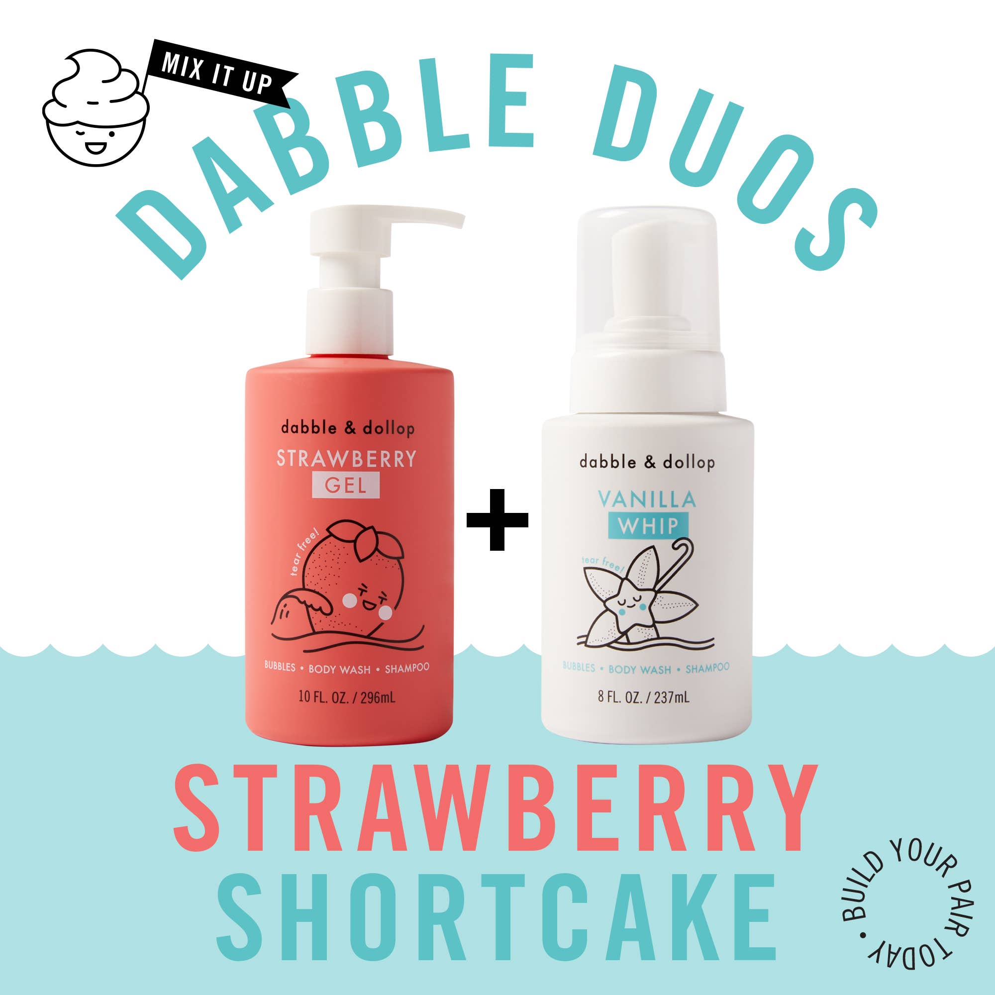 Dabble Duos - Strawberry Shortcake | Dabble & Dollup