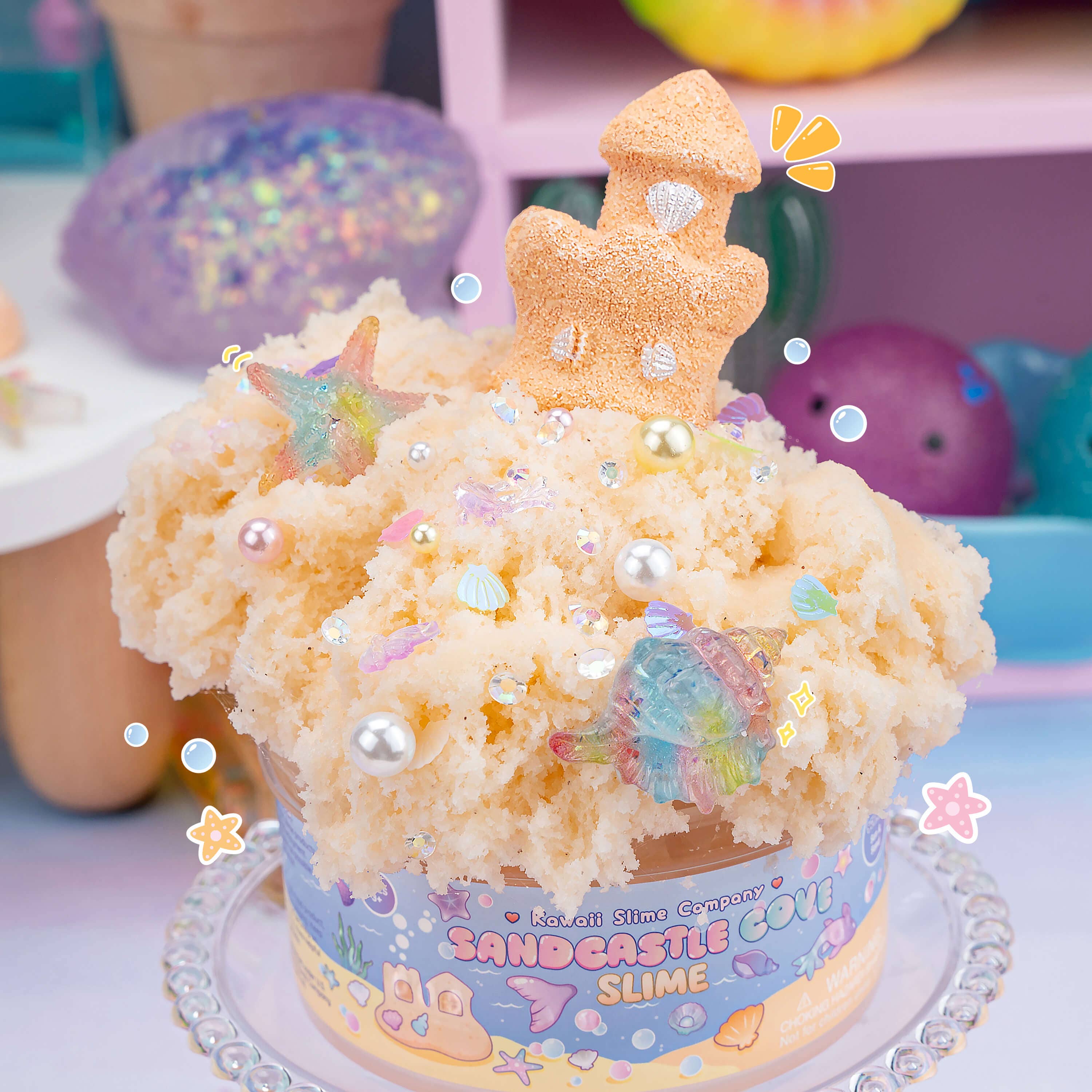 Sandcastle Cove Signature Dome™ Slime | Kawaii Slime