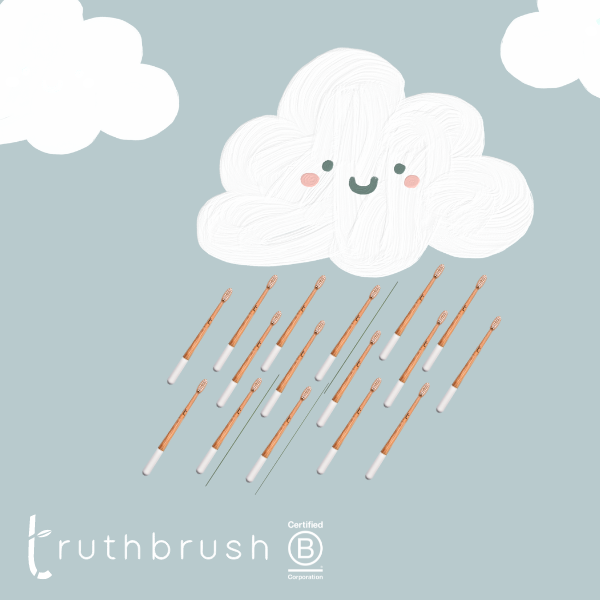 Cloud White Tiny Truthbrush with soft bristles | Toothbrush LLC