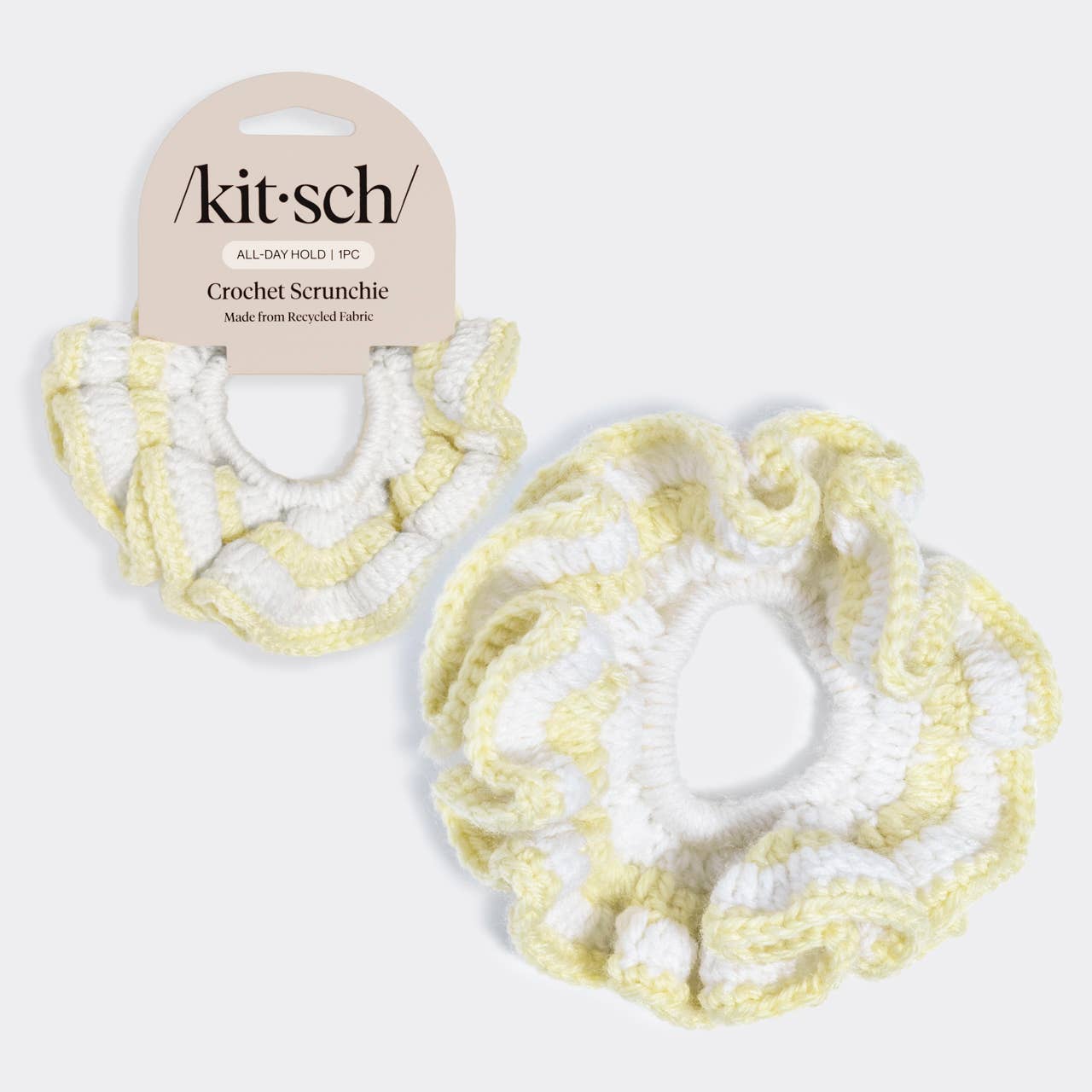 Crochet Scrunchie -  Butter Yellow | KITSCH