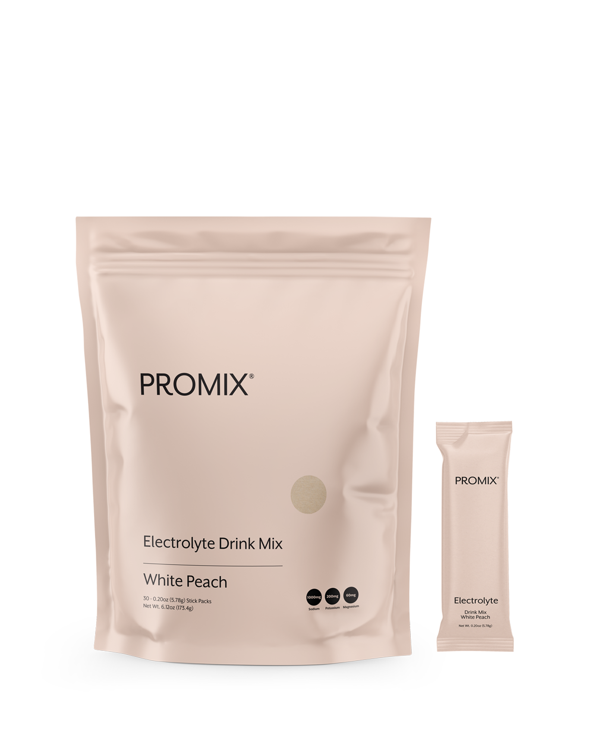 White Peach Electrolyte Drink Mix | Promix