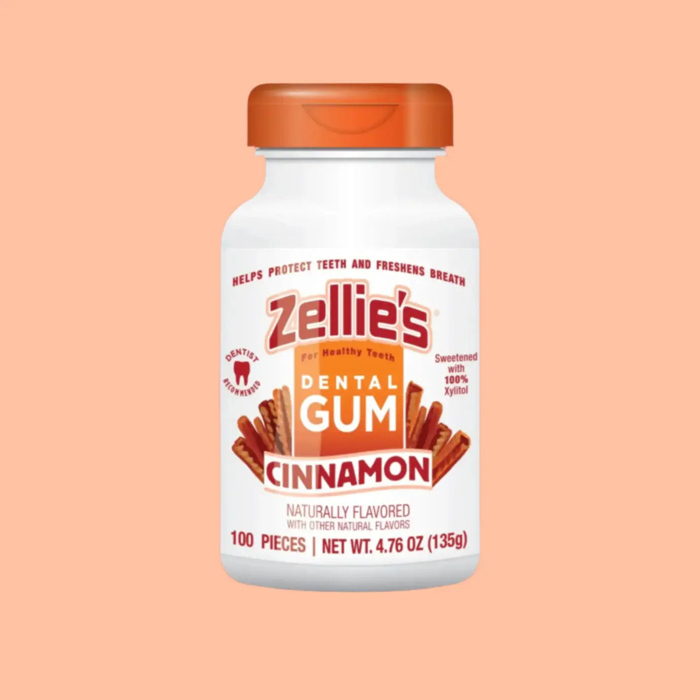Zellie's Xylitol Dental Gum - Cinnamon | Zellies