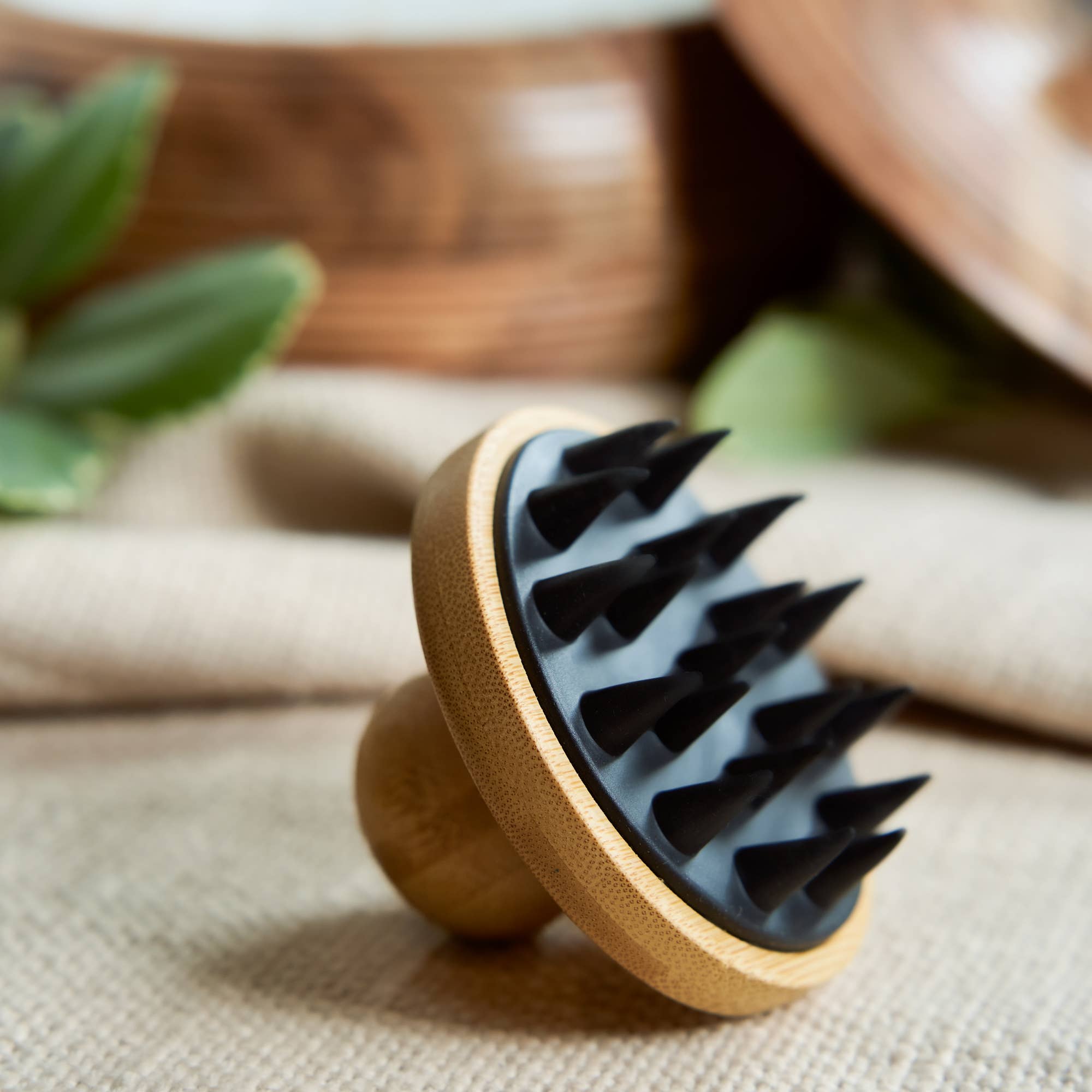 Bamboo and Silicone Scalp & Body Massager | Bamboo Switch