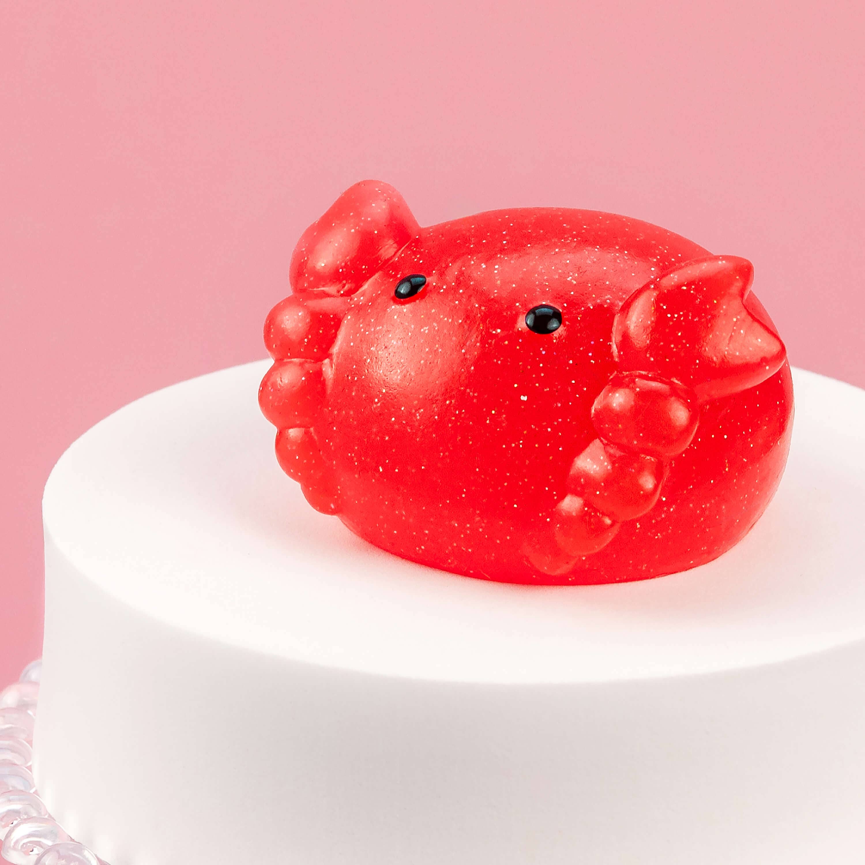 Jumbo Glitter Mochi Squishy Toy | Kawaii Slime