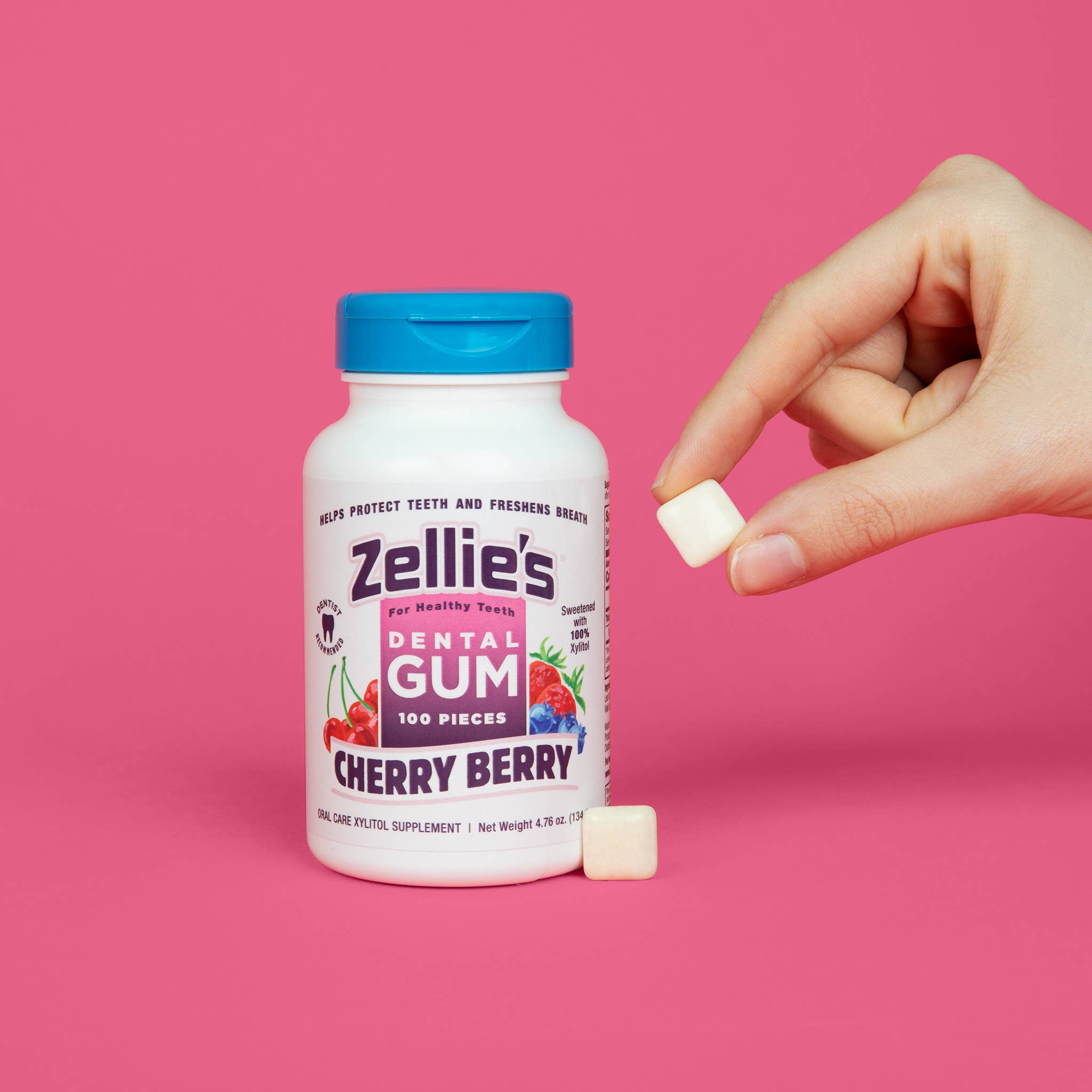 Zellie's Xylitol Dental Gum - Cherry Berry | Zellies