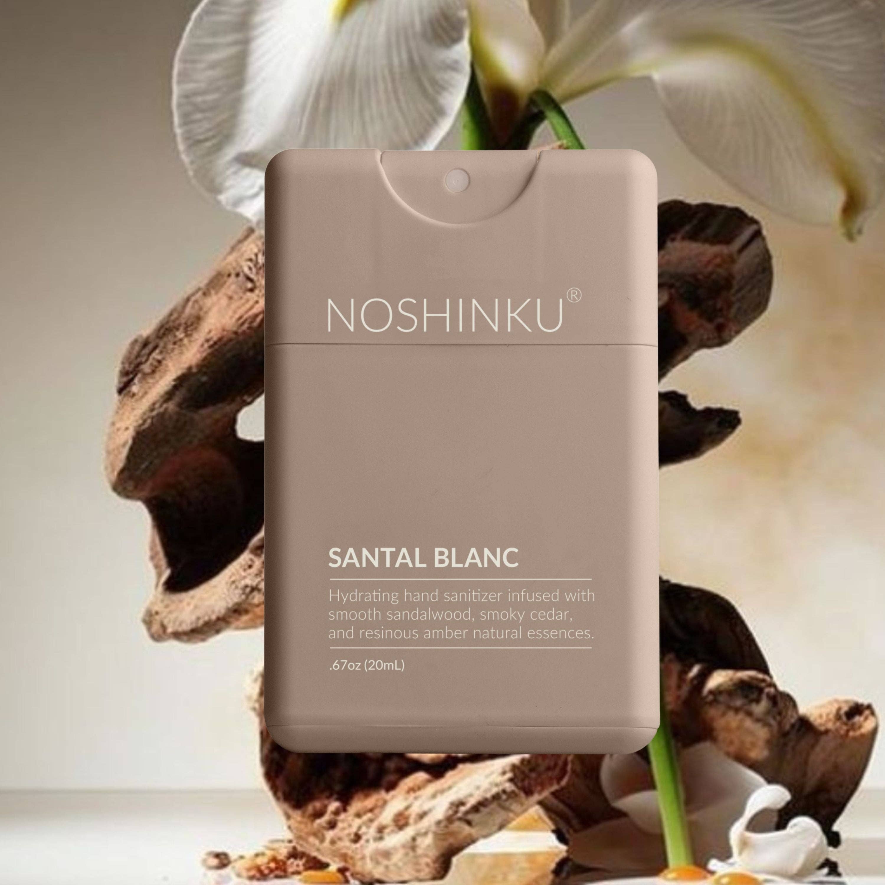 Santal Blanc Hydrating Pocket Hand Sanitizer | Noshinku