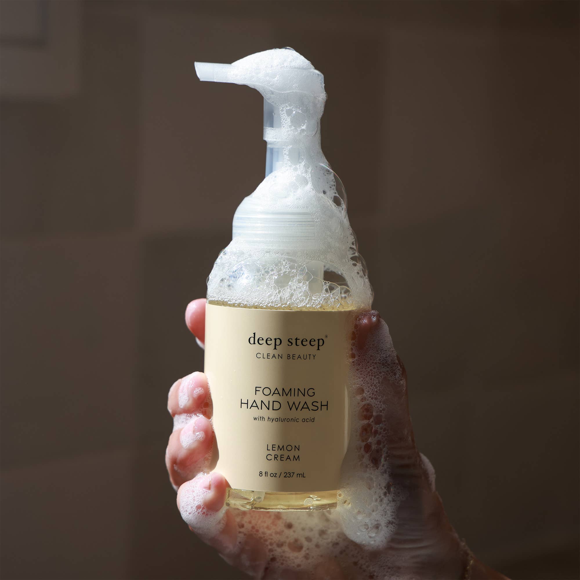 Foaming Hand Wash - Lemon Cream 8oz | Deep Steep Clean Beauty