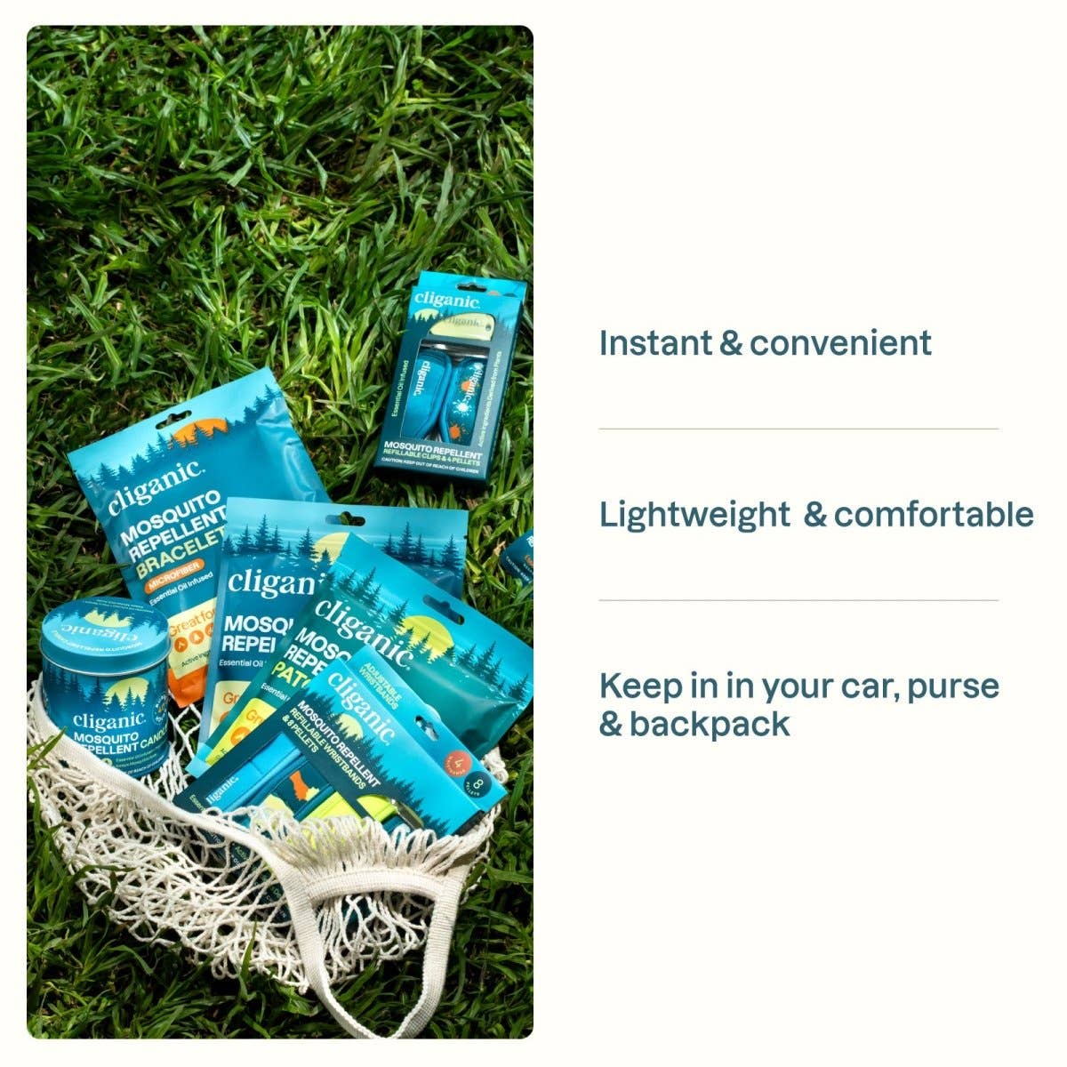 Mosquito Repellent Patches - Adventure 90 count | Cliganic