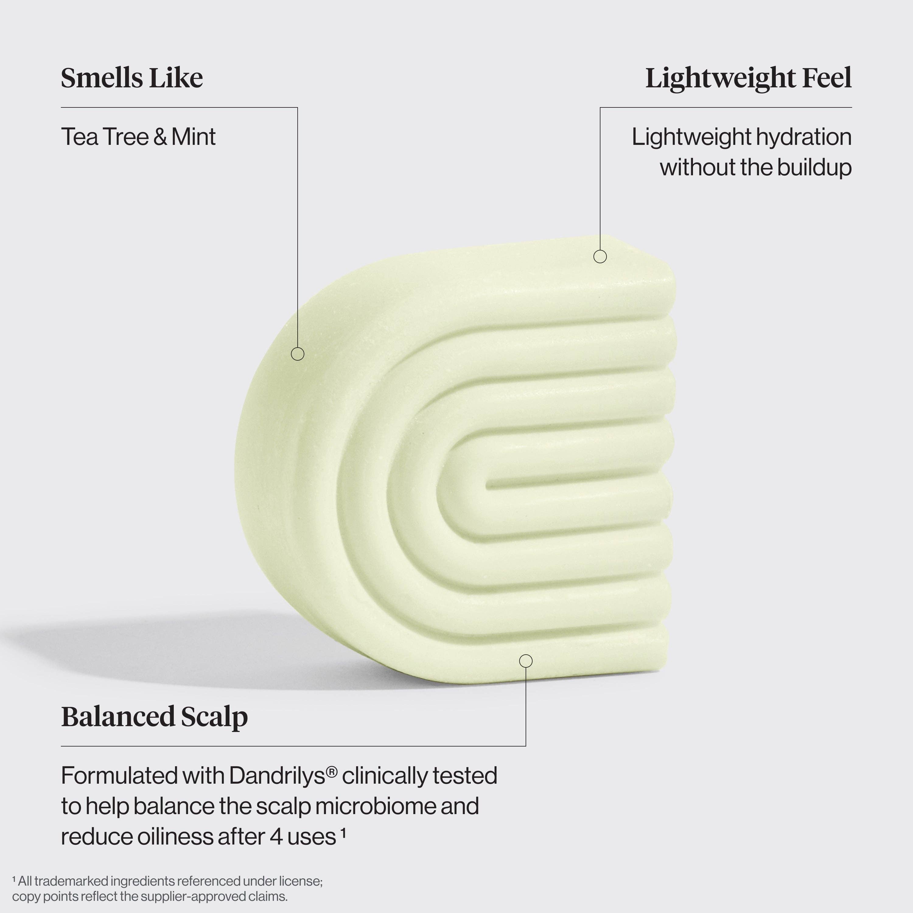 Tea Tree & Mint Clarifying Shampoo & Conditioner Bar Combo | KITSCH
