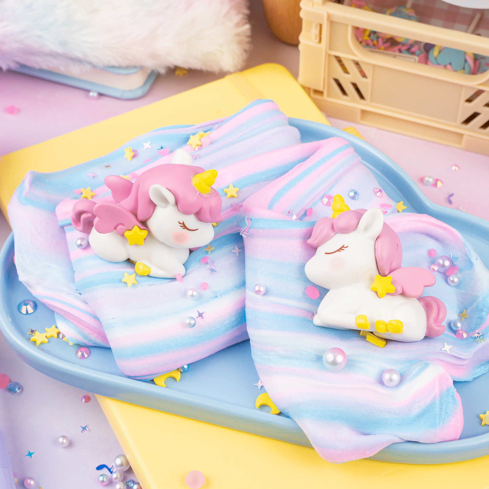 Unicorn Tales Sunbeam Serenade Butter Signature Dome™ Slime | Kawaii Slime